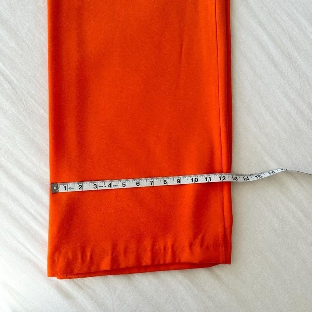 Other Ever New Wide Leg Isla Trousers Orange Gerbera 10 Petite New Size 32" / US 10 / IT 46 - 12 Thumbnail