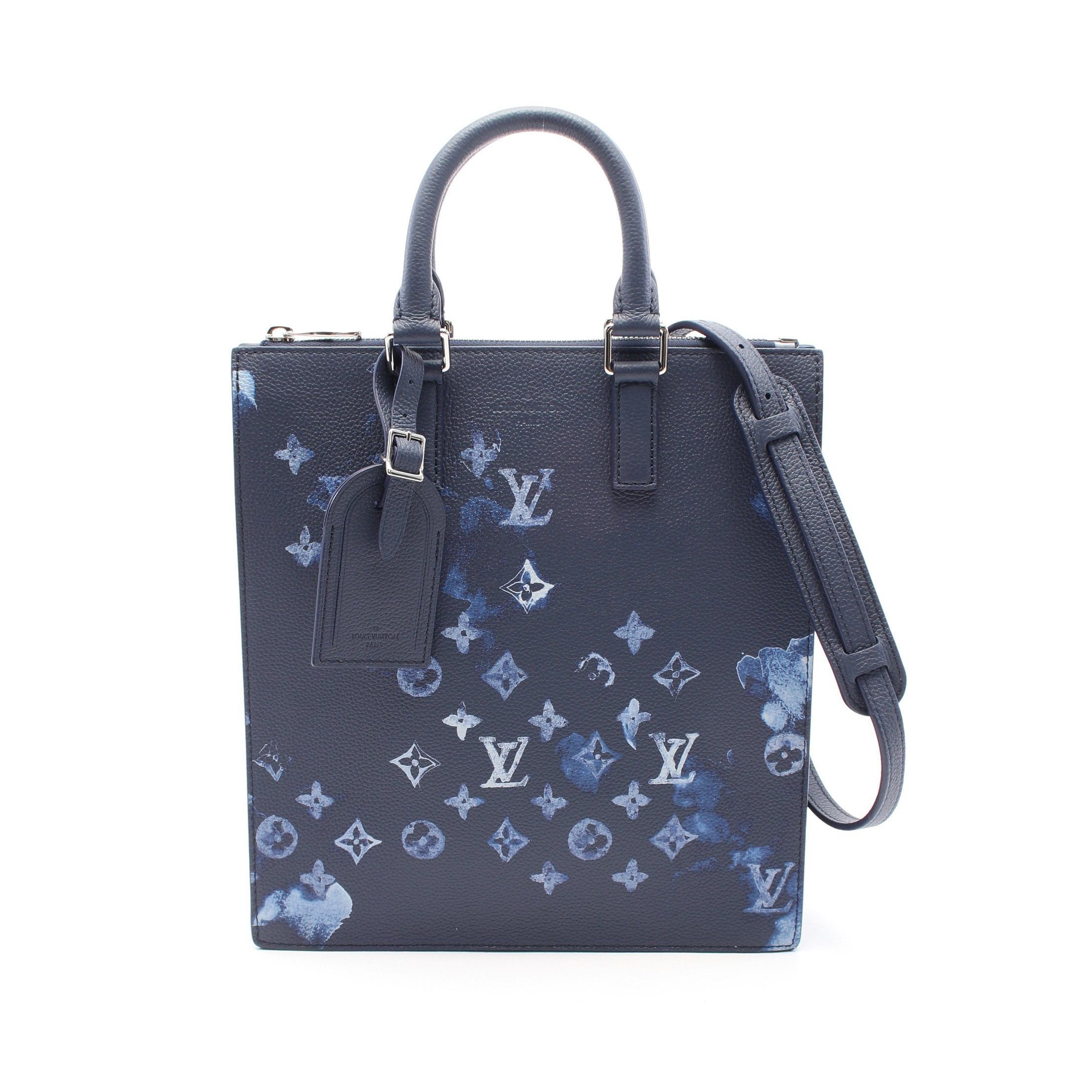 Louis Vuitton Louis Vuitton Sac Plat Messenger Monogram Watercolor Handbag Tote Bag Blue Size ONE SIZE - 1 Thumbnail
