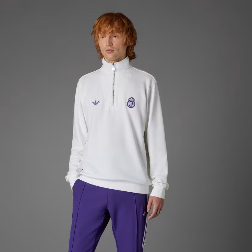 Adidas adidas Real Madrid Terrace Icons Half-Zip Top JF2574 S Size US S / EU 44-46 / 1 - 9 Thumbnail