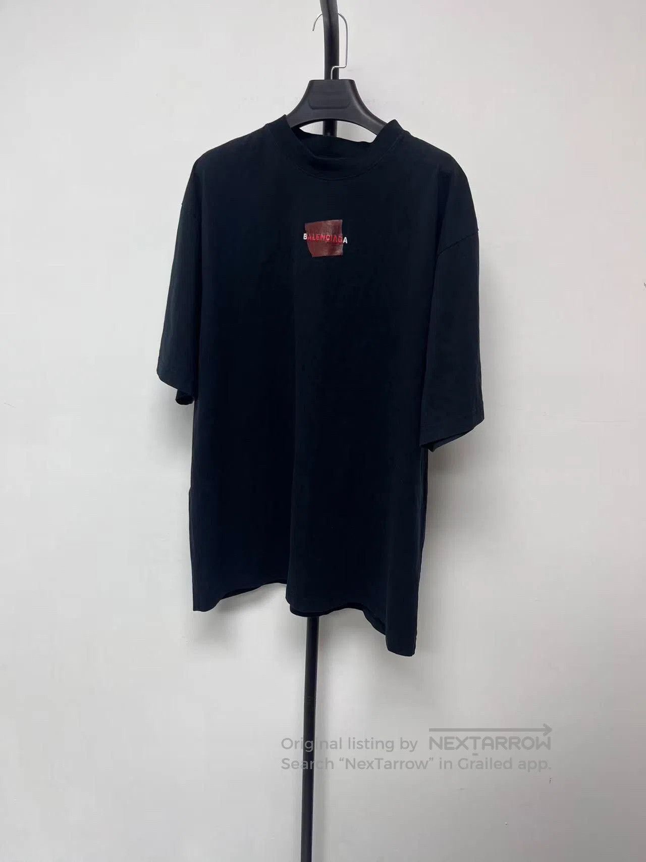 Balenciaga Balenciaga Back Tape Letter Regular T-Shirt. Size US M / EU 48-50 / 2 - 1 Thumbnail