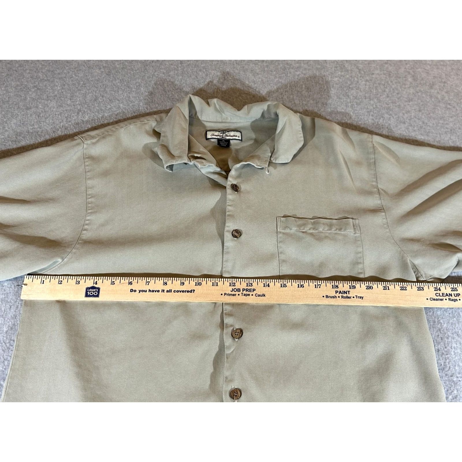 Tommy Bahama Tommy Bahama Shirt Mens XL Tan Silk Camp Embroidered Relaxed Button-Up Hawaiian Tropical Size US XL / EU 56 / 4 - 3 Thumbnail
