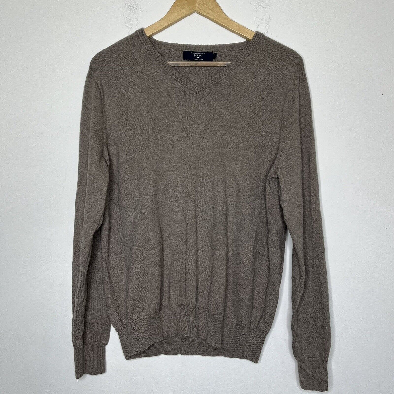 J.Crew J.CREW V-Neck Sweater Cashmere Size US L / EU 52-54 / 3 - 1 Thumbnail
