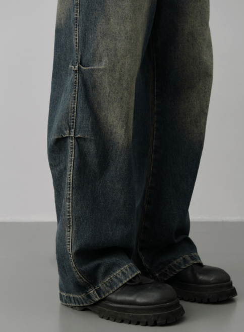 Japanese Brand × Jean American retro washed distressed bootcut jeans Size US 32 / EU 48 - 4 Thumbnail