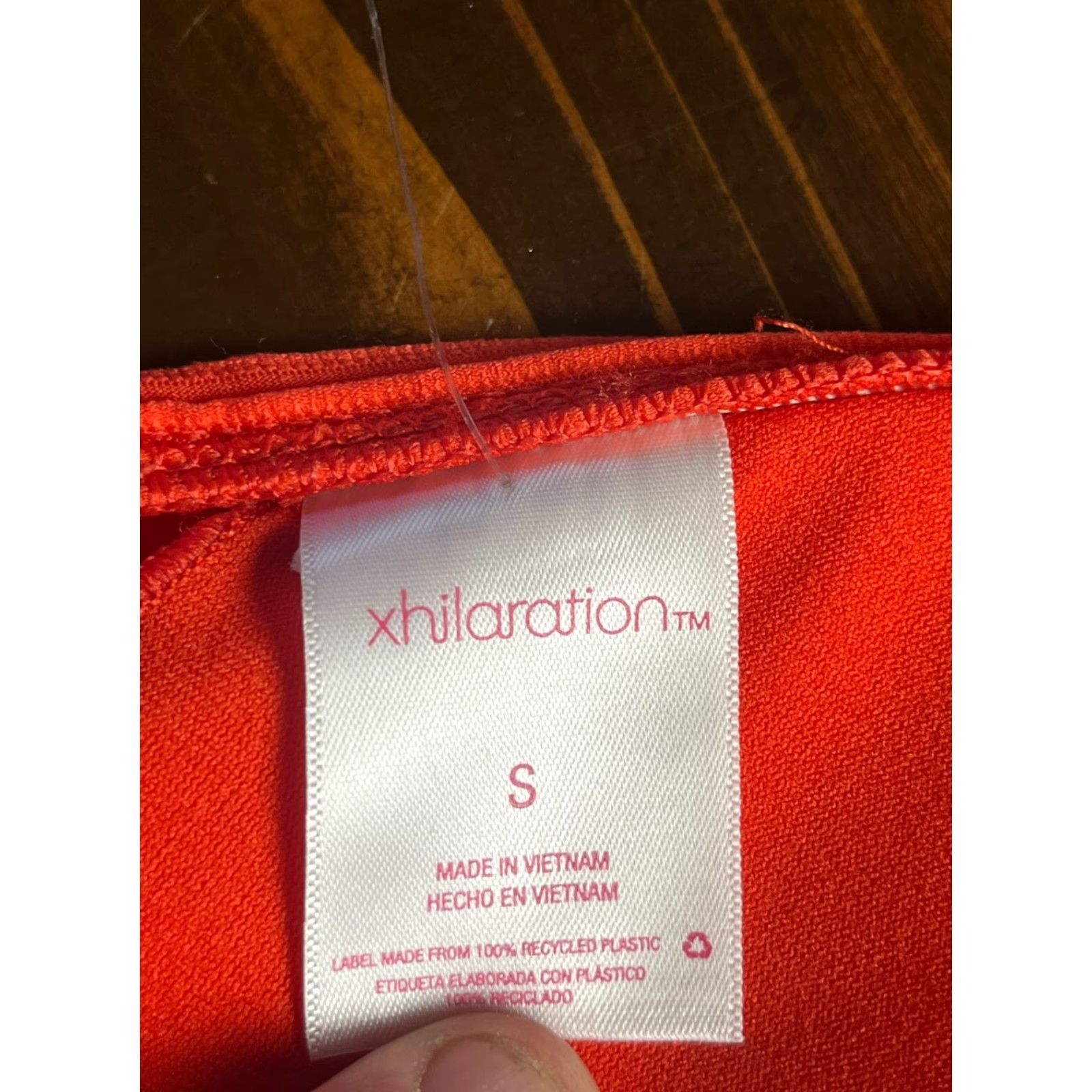Vintage Xhilaration Womens/Junior Size Small Red Triangle Bikini Top NWD Swim Top, Size S, Solid, Juniors, Red, NWD Size S / US 4 / IT 40 - 6 Thumbnail