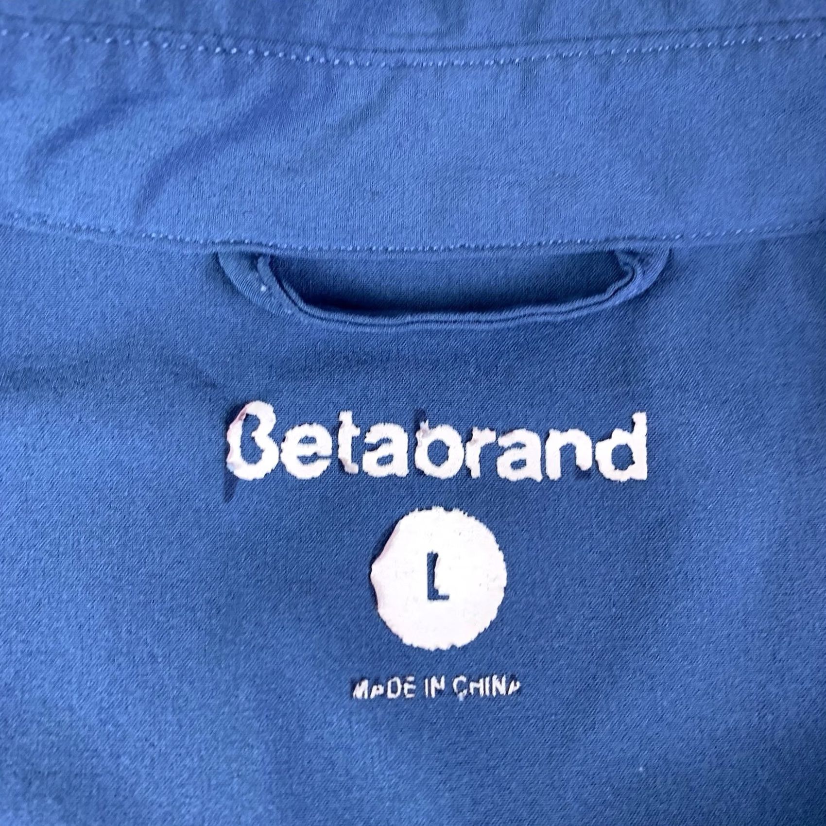 Vintage Betabrand Shirt Womens Large Blue Lightweight Collared Zipper Pullover Top Size L / US 10 / IT 46 - 2 Thumbnail