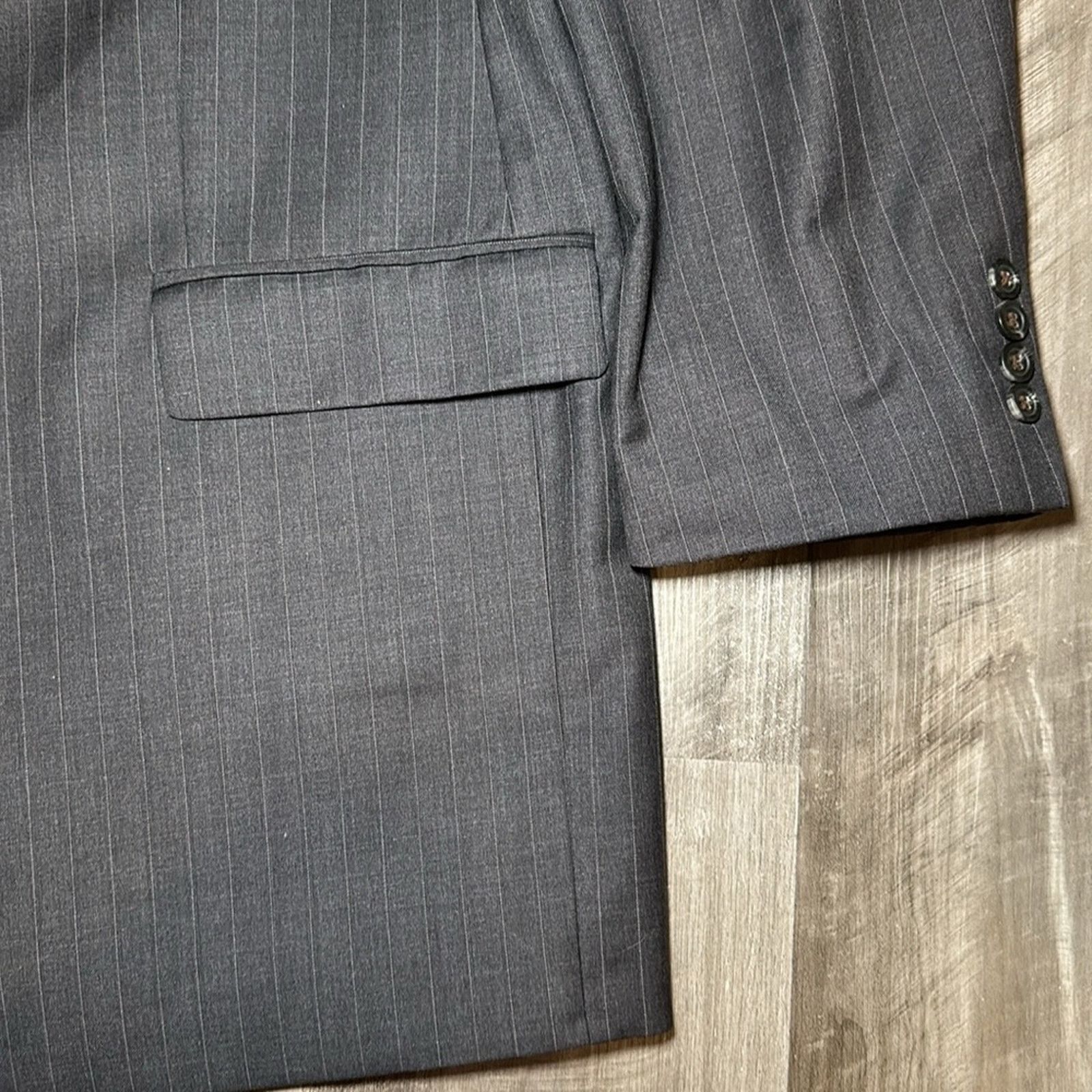 Lauren Ralph Lauren Lauren Ralph Lauren Wool Pinstripe Sport Coat - 48L Size 48L - 5 Thumbnail