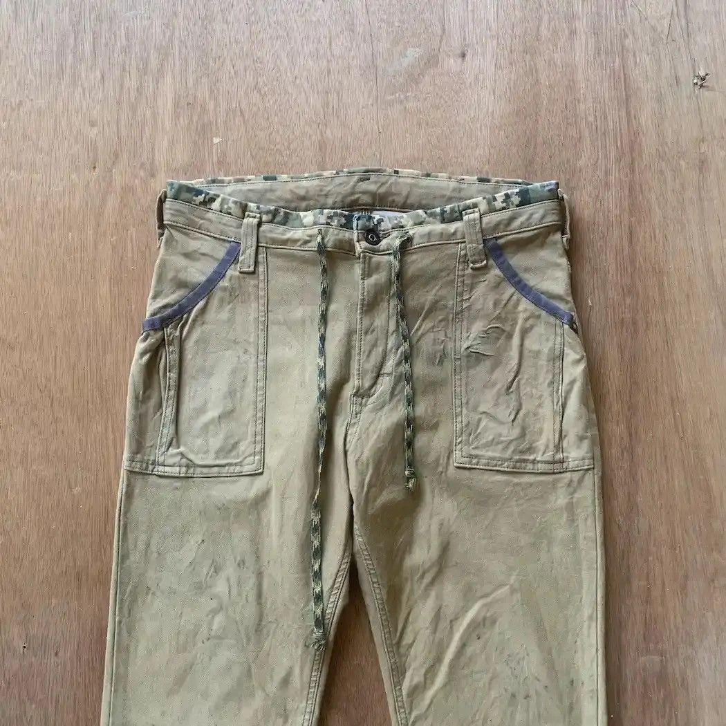 20471120 JAPANESE VINTAGE 34x32 TROUSERS FADED STRETCHABLE PANTS Size US 34 / EU 50 - 4 Thumbnail