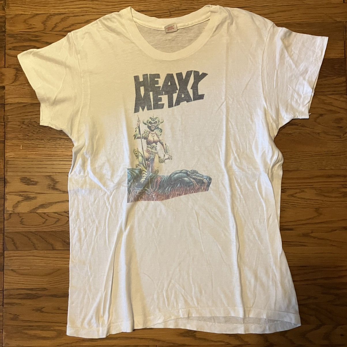 Vintage 1980s Heavy Metal T-Shirt Size US M / EU 48-50 / 2 - 1 Thumbnail
