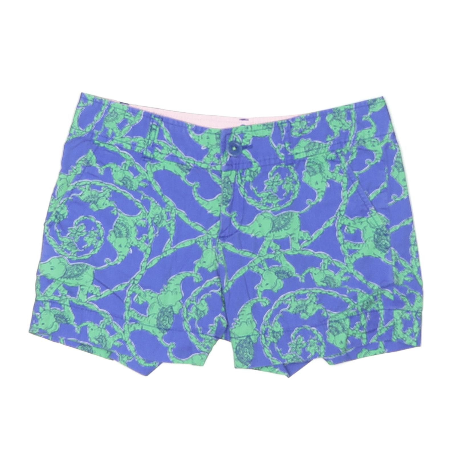 Other Lilly Pulitzer Size 0 Blue and Green Shorts Size 25" / US 0 / IT 36 - 1 Thumbnail