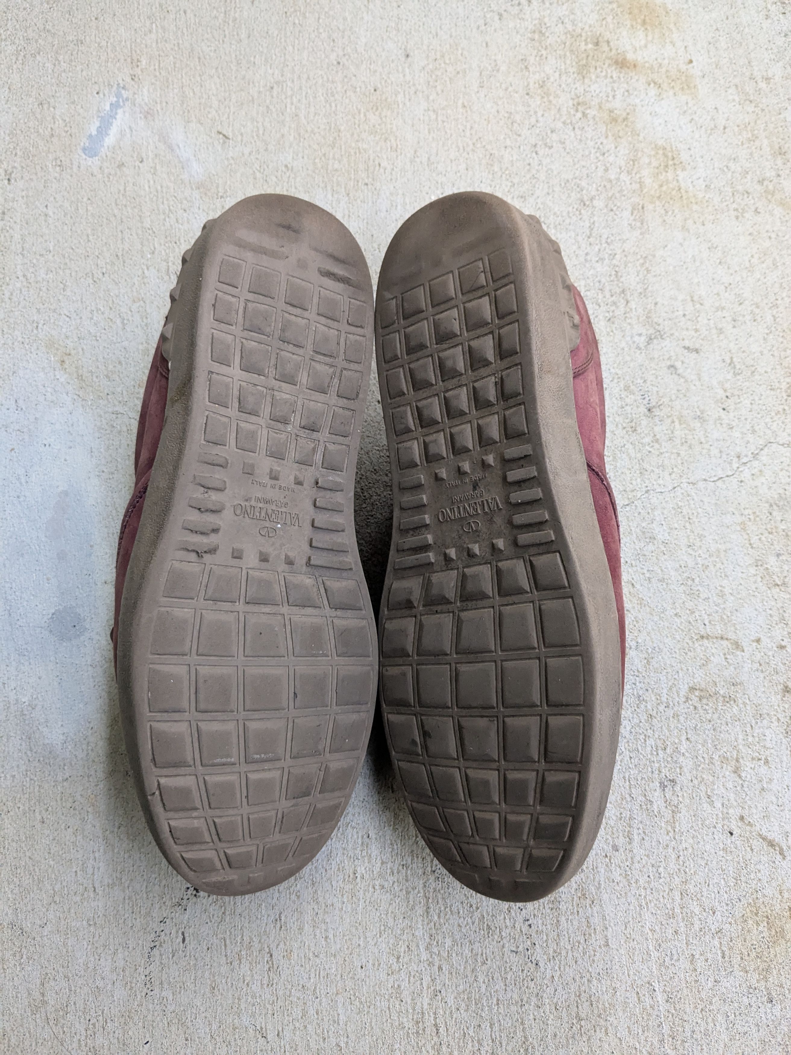 Valentino Valentino Slip On Sneakers Spikes Burgundy Red 8 41 Size US 8 / EU 41 - 10 Thumbnail