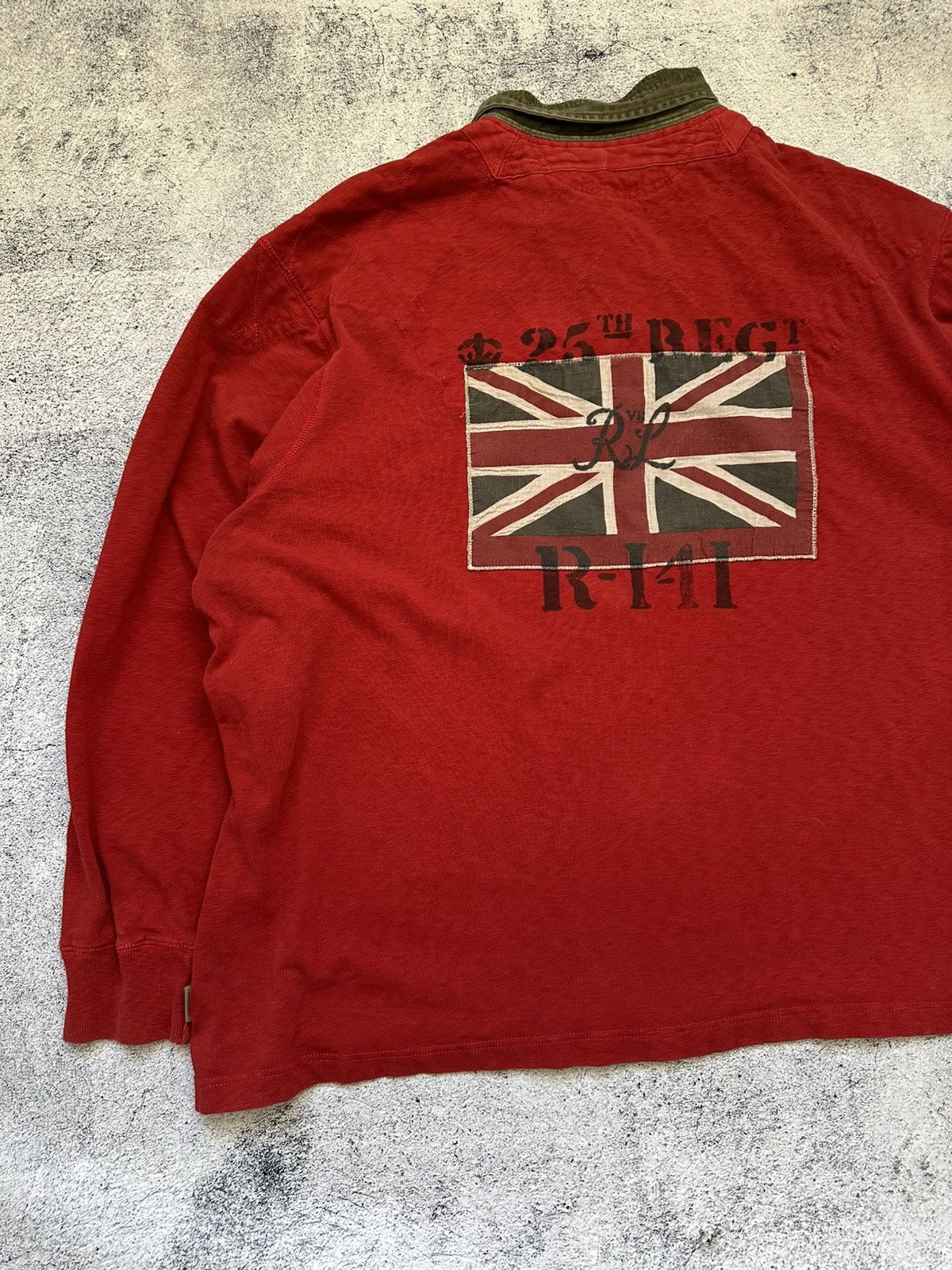 Polo Ralph Lauren Great Britain Polo Ralph Lauren Long Sleeve Flag Y2K Size US XXL / EU 58 / 5 - 7 Thumbnail