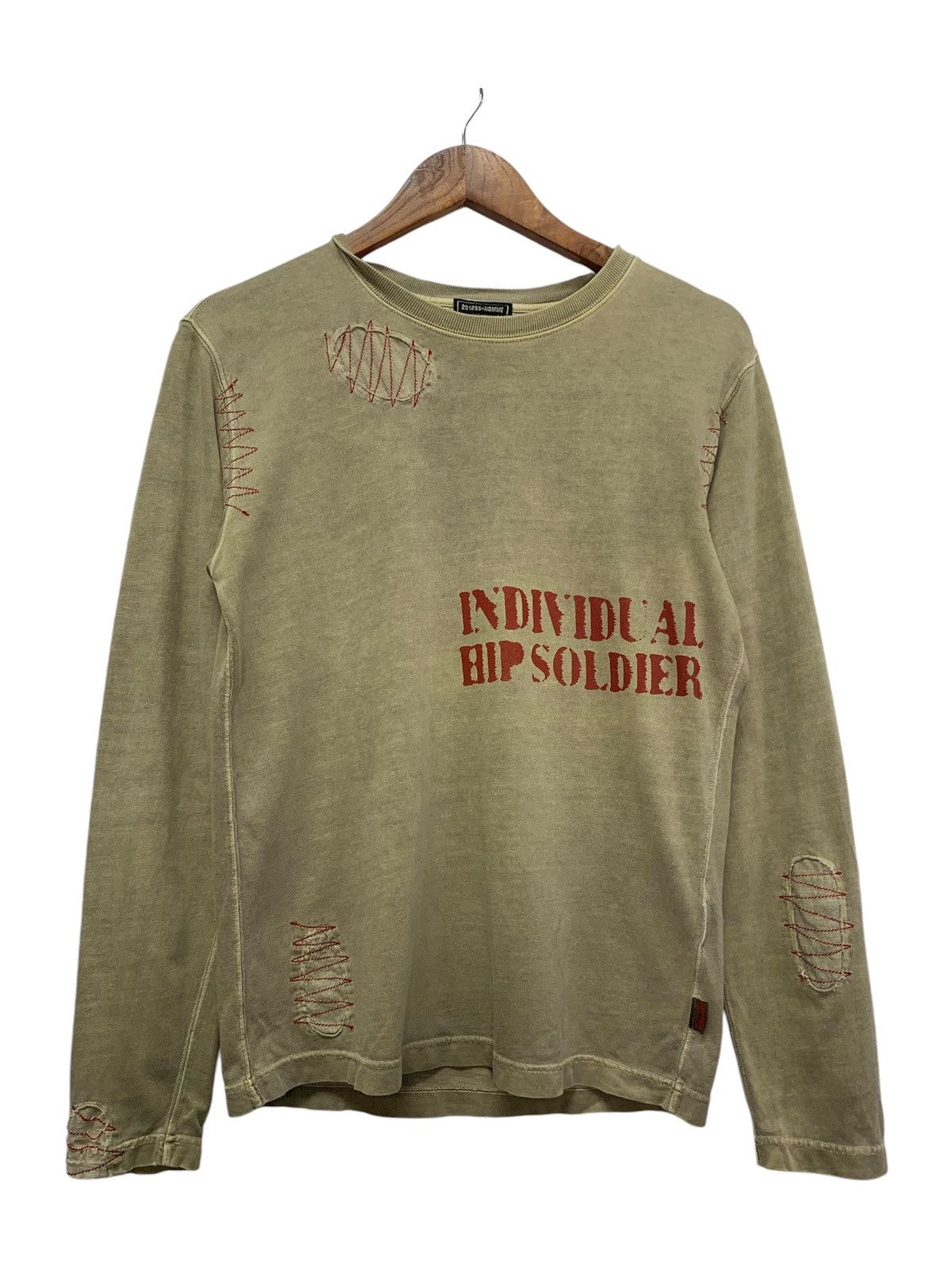 Japanese Brand × Vintage Vintage 291295 Homme Military Issue Sweatshirt Size US S / EU 44-46 / 1 - 1 Thumbnail