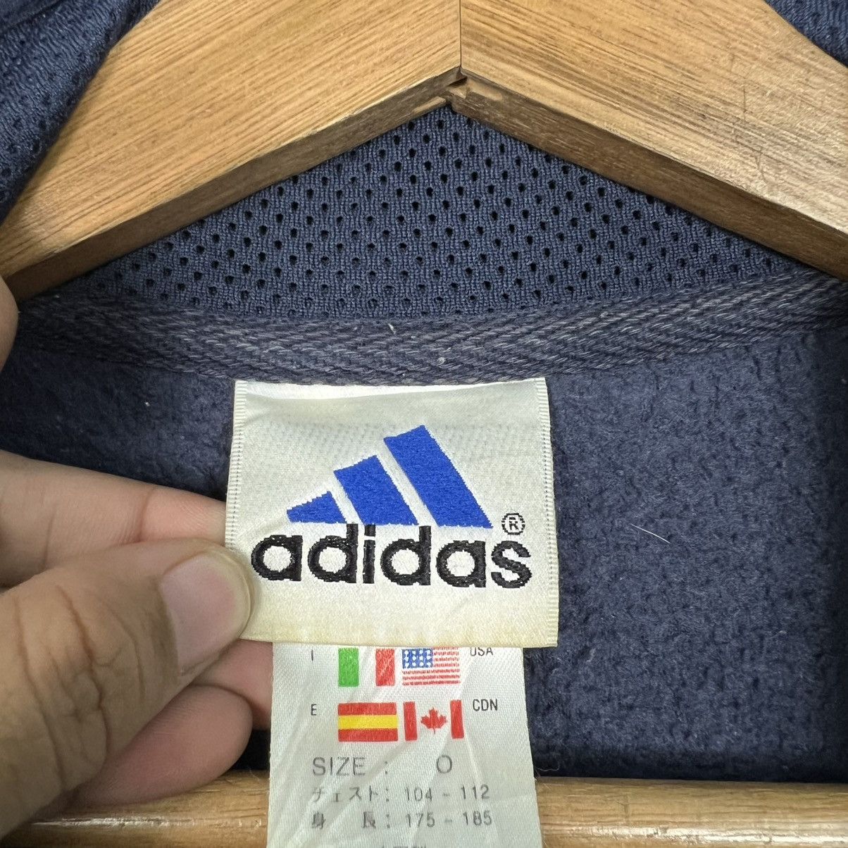 Adidas Y2k Vintage ADIDAS Embroidered Logo Fleece Jacket #4287-C195 Size US L / EU 52-54 / 3 - 14 Thumbnail