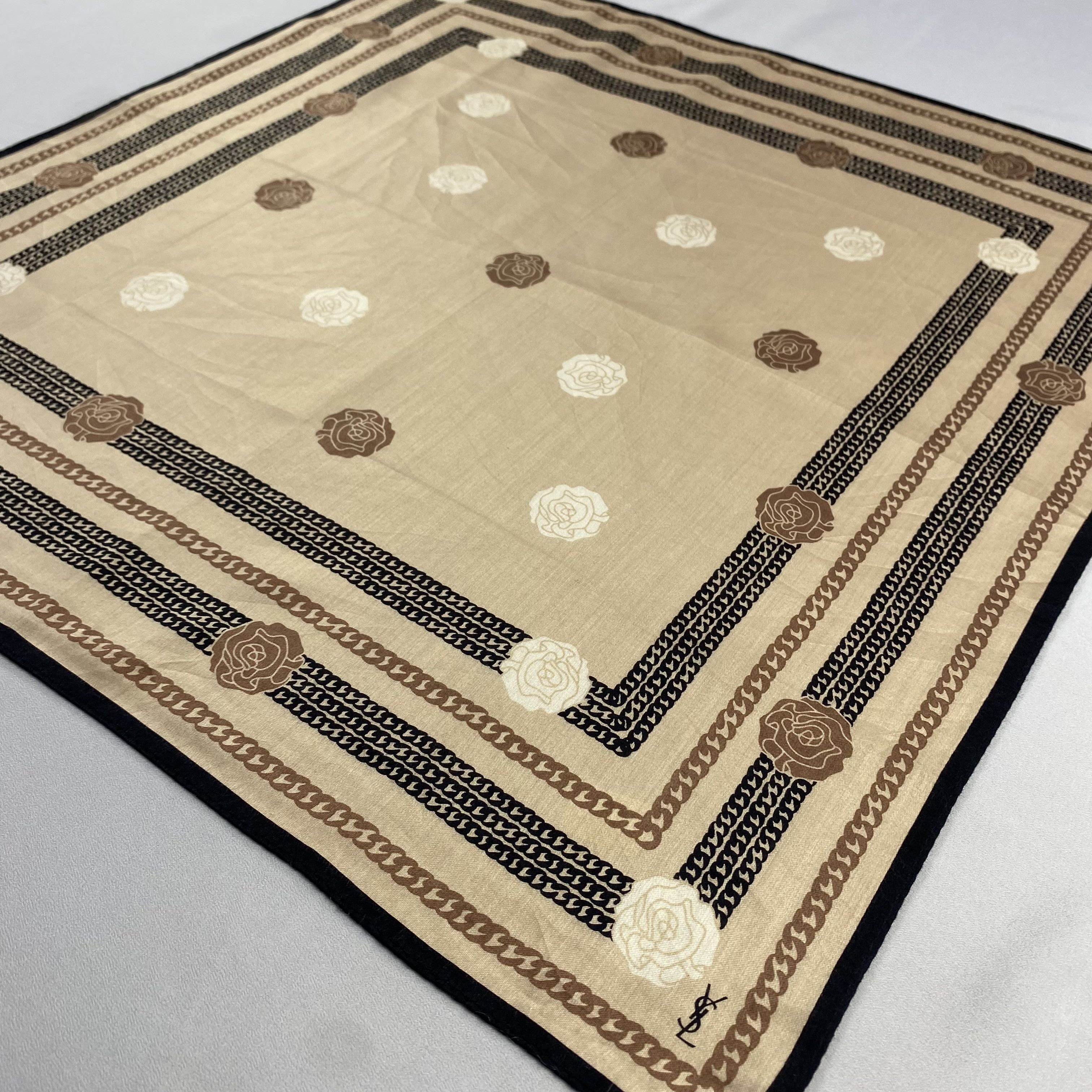 Vintage Yves Saint Laurent Neckerchief / Handkerchief-P661 Size ONE SIZE - 2 Thumbnail