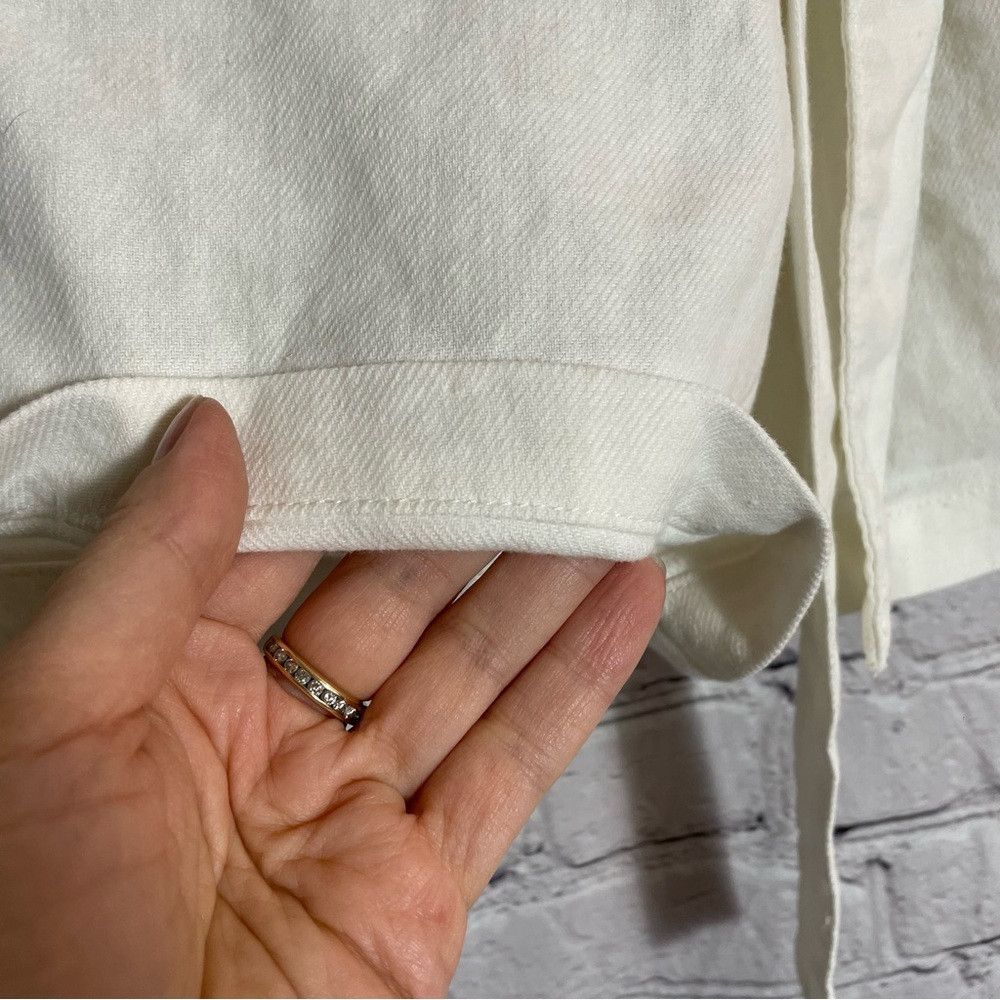 Joe's NWT New $148 Joe's The Army Paperbag Linen Cotton White Sho Size 23" - 4 Thumbnail