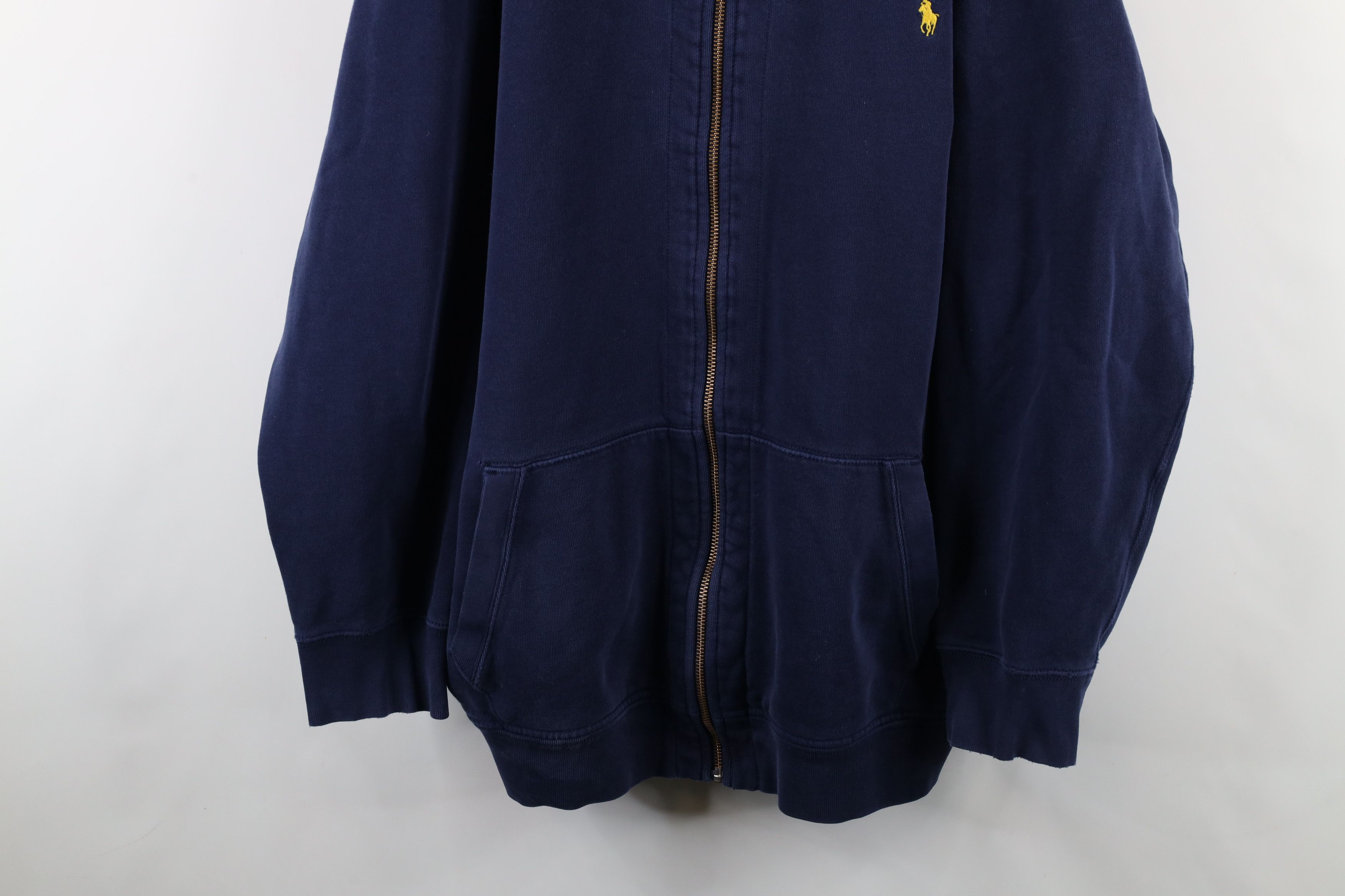 Ralph Lauren × Vintage Vintage 90s Ralph Lauren Heavyweight Zip Hoodie Sweatshirt Size US XXL / EU 58 / 5 - 3 Thumbnail