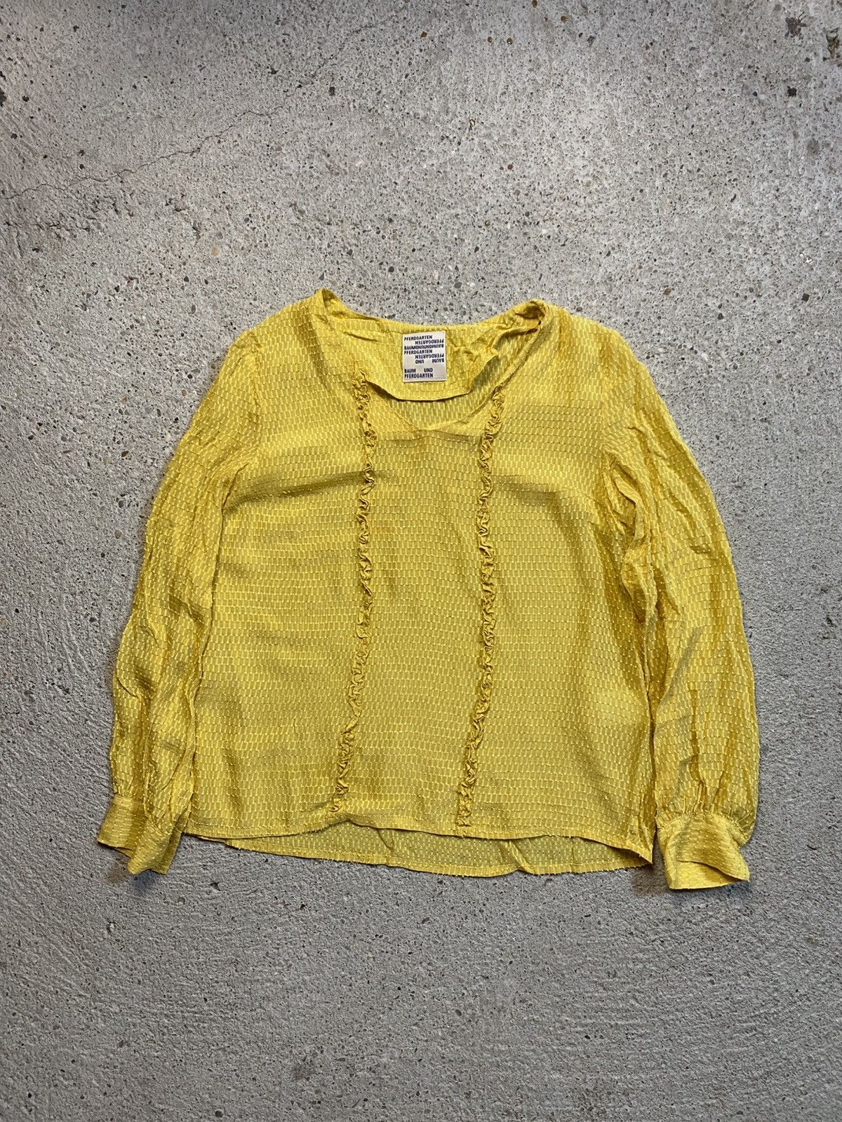 Baum und Pferdgarten Baum und pferdgarten blouse viscose yellow summer Size L / US 10 / IT 46 - 4 Thumbnail