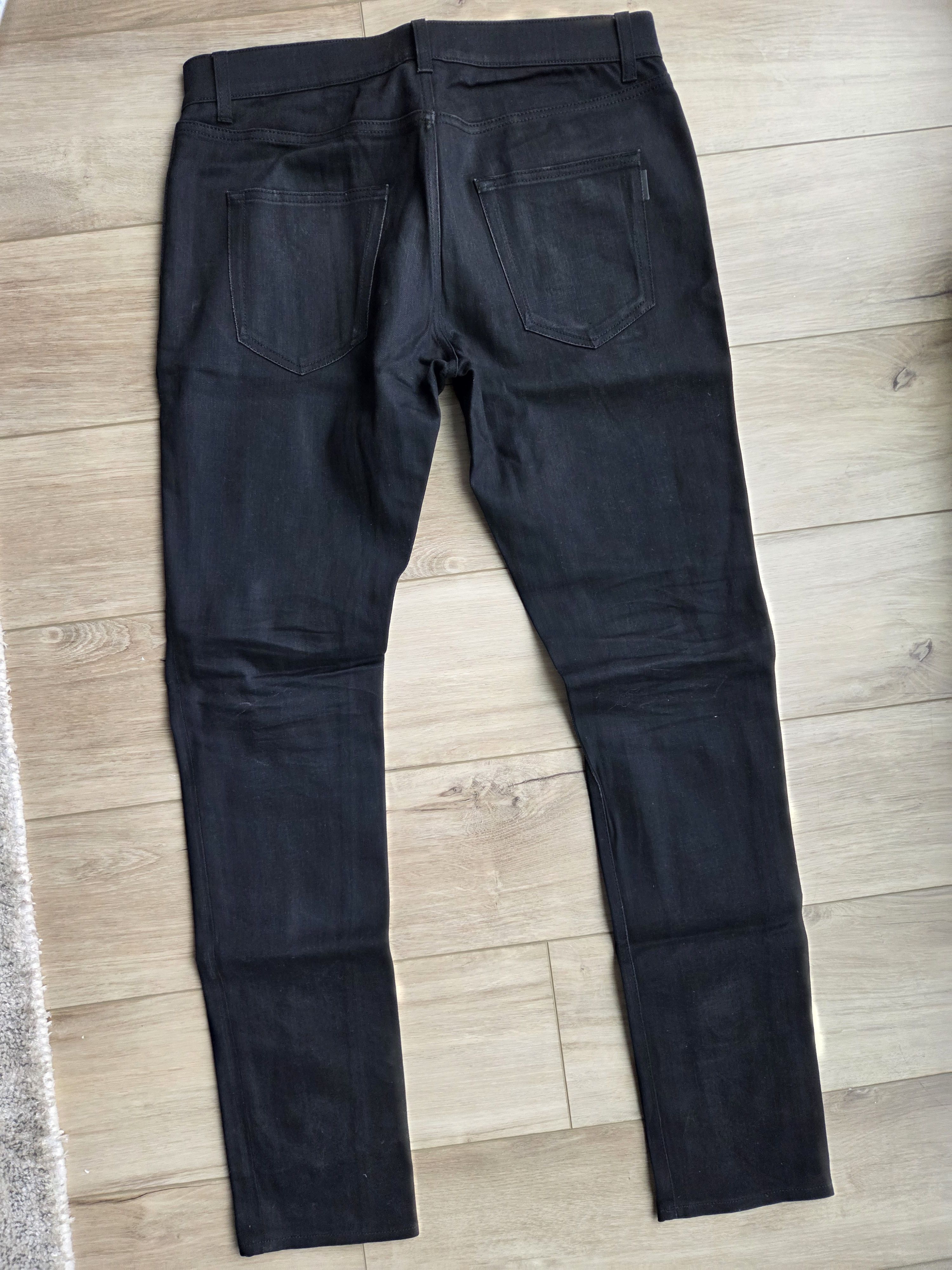 Yves Saint Laurent Ysl black denim jeans Size US 33 - 3 Thumbnail