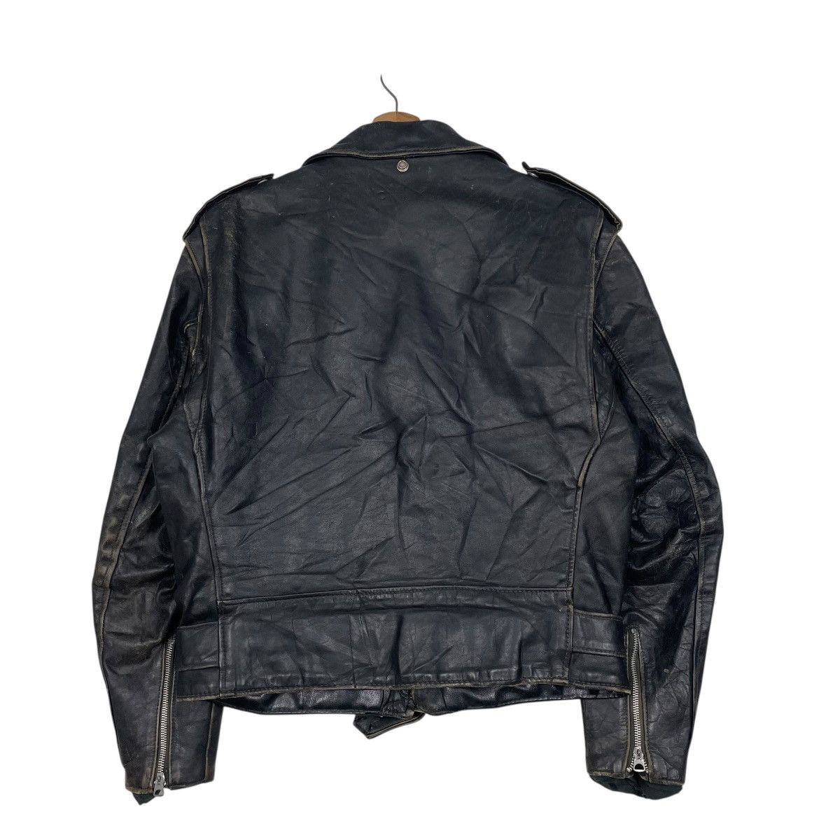 Schott Vtg 80s Schott Perfecto Double Colar Biker Leather Jacket Size US M / EU 48-50 / 2 - 7 Thumbnail