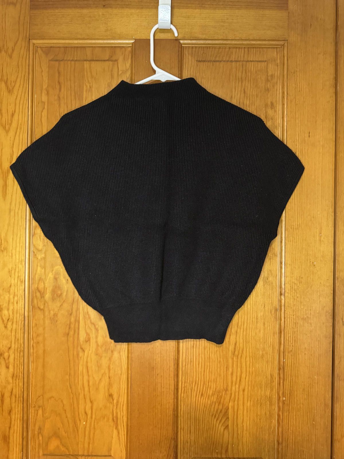 Bob Marley Marled Black Short Sleeve Knit Top Size Small Size S / US 4 / IT 40 - 2 Thumbnail