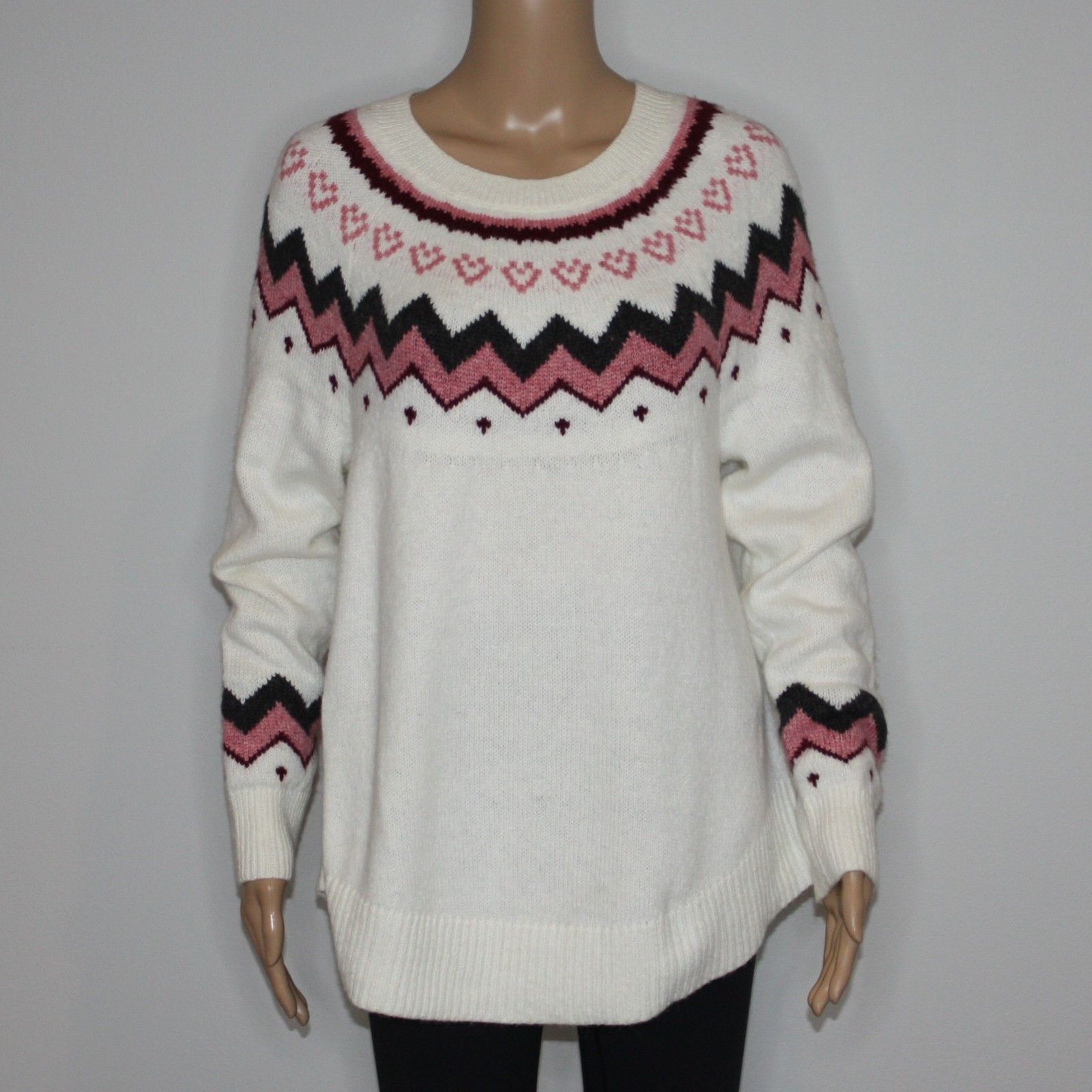 Loft Swingy Fairisle Fair Isle Sweater in size Medium NWT $69.50 Size M / US 6-8 / IT 42-44 - 10 Thumbnail