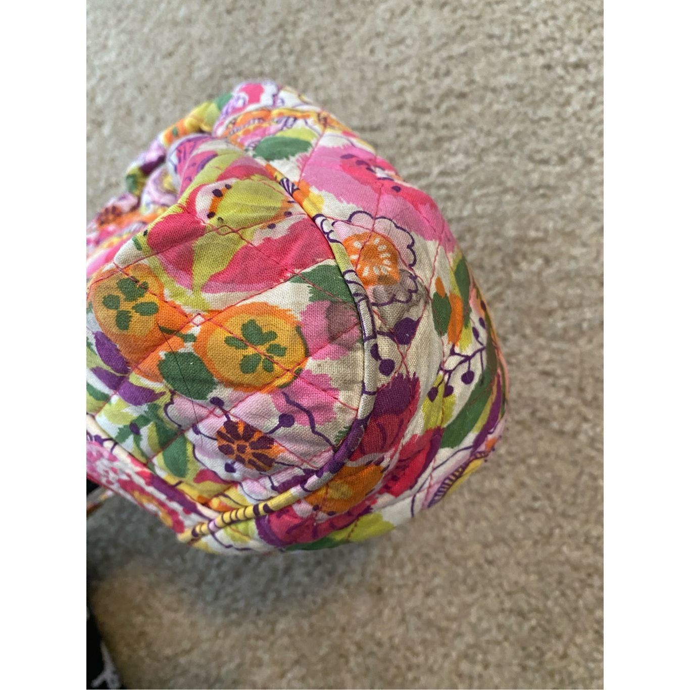 Bradley Mountain Vera Bradley Frannie Crossbody Clementine, Pink White Green, Size ONE SIZE - 8 Thumbnail