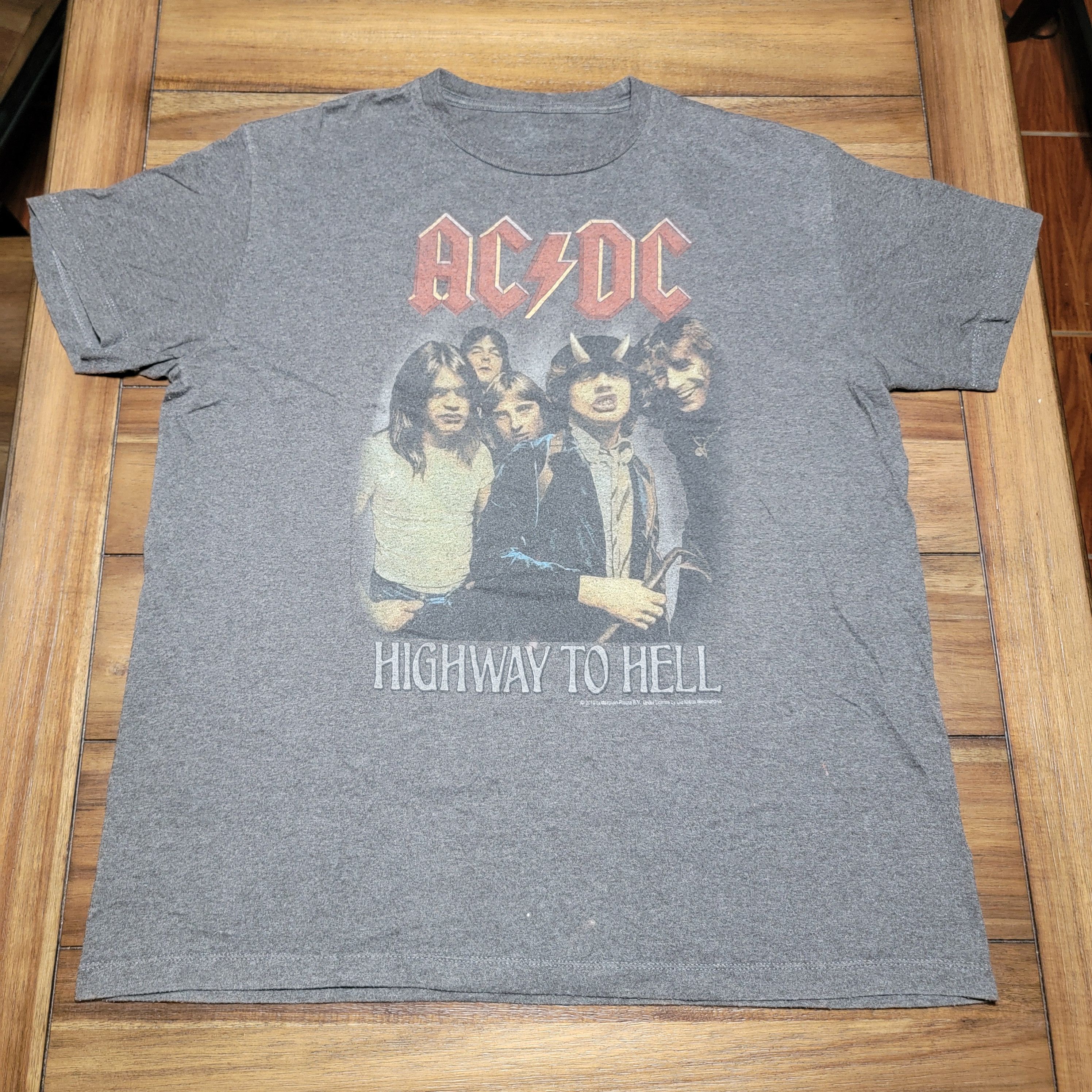 AC/DC AC/DC "Highway To Hell" Band SS Grey Unisex Tee Size US XL / EU 56 / 4 - 1 Thumbnail