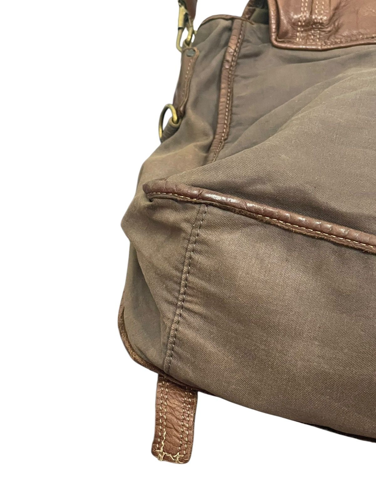 Japanese Brand Leather Patina Cotton Vtg Zer Japan Messenger Bag 1🟩3 Size ONE SIZE - 13 Thumbnail