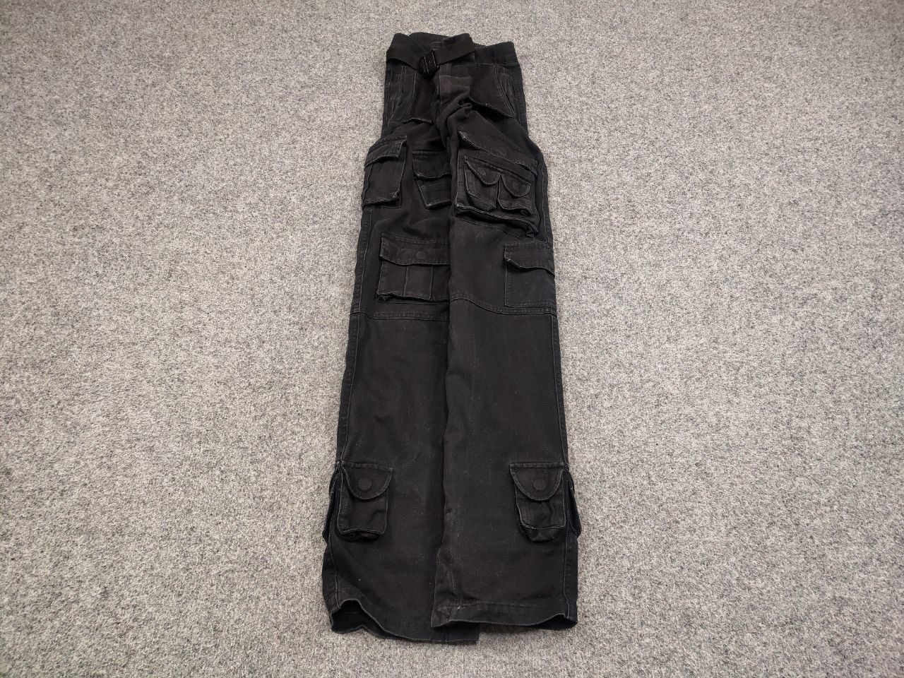Japanese Brand Vintage BT Japanese Design Black Cargo Jeans Y2K Style Size US 34 / EU 50 - 2 Thumbnail
