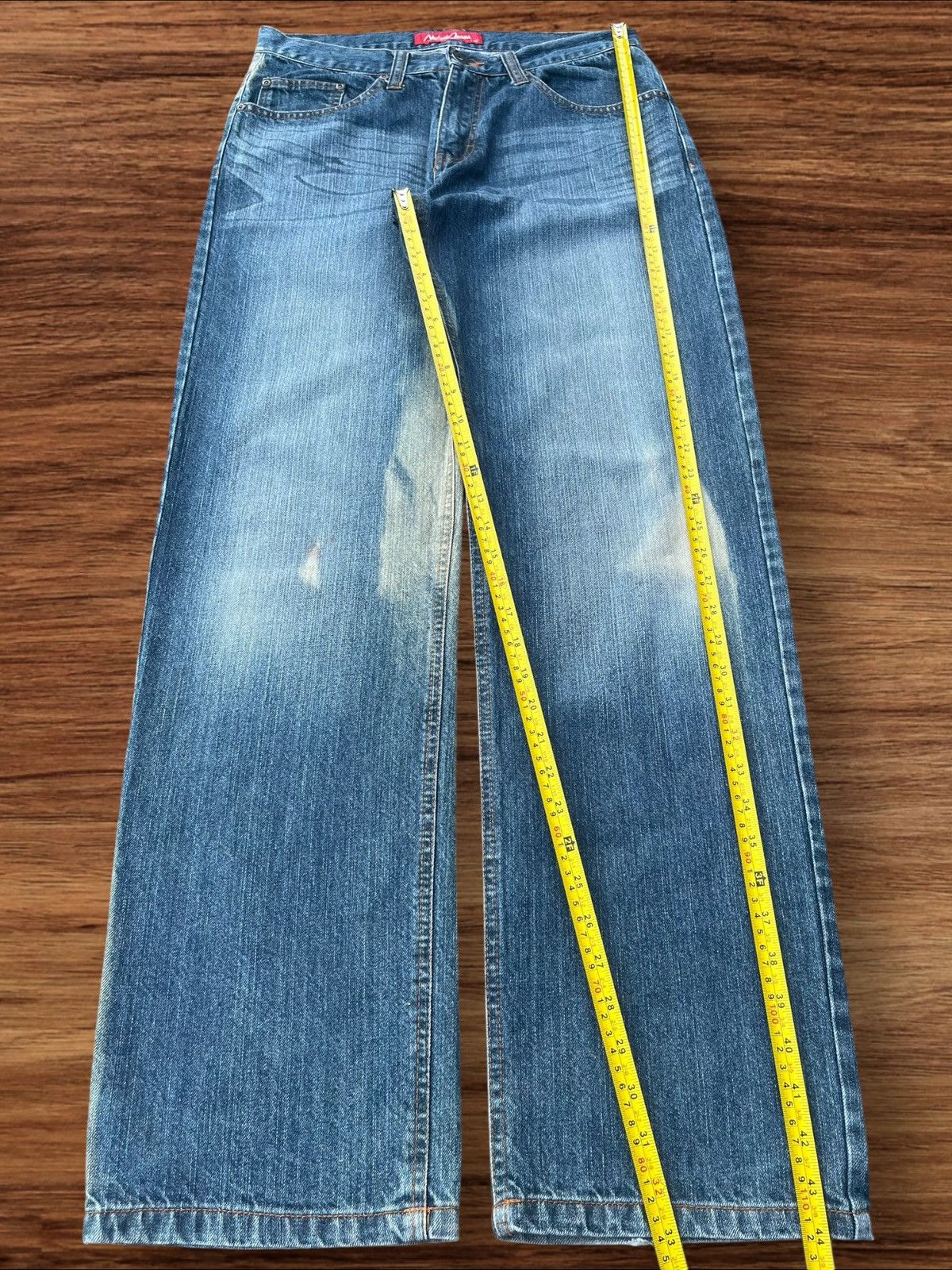 Japanese Brand Vintage Japanese Brand Blue Washed Mid Rise Relaxed Fit Jean Size US 32 / EU 48 - 9 Thumbnail