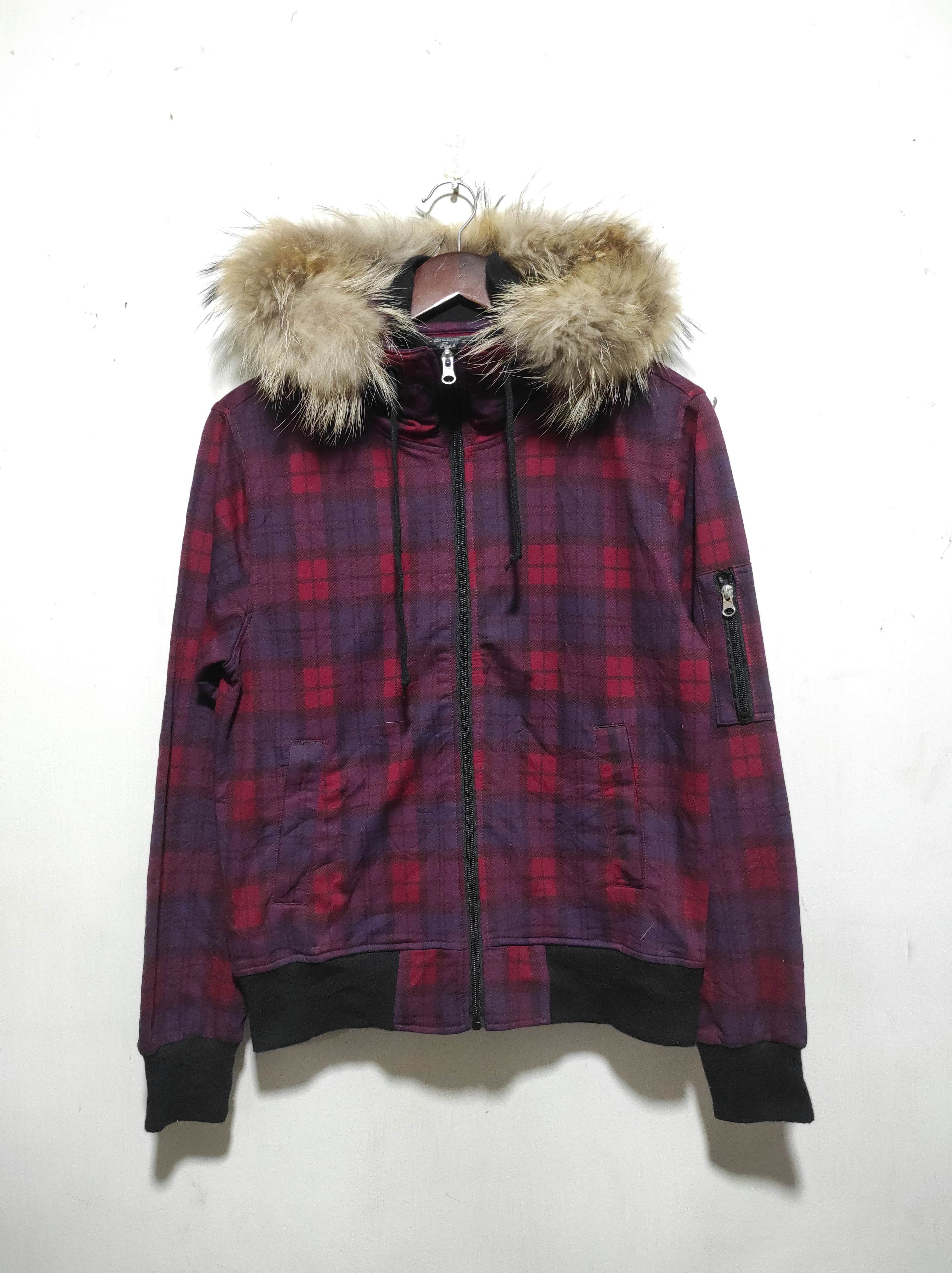 Hysteric Glamour Euroyal Plaid zip fur Hoodie Ifsixwasnine lgb style Size US M / EU 48-50 / 2 - 4 Thumbnail