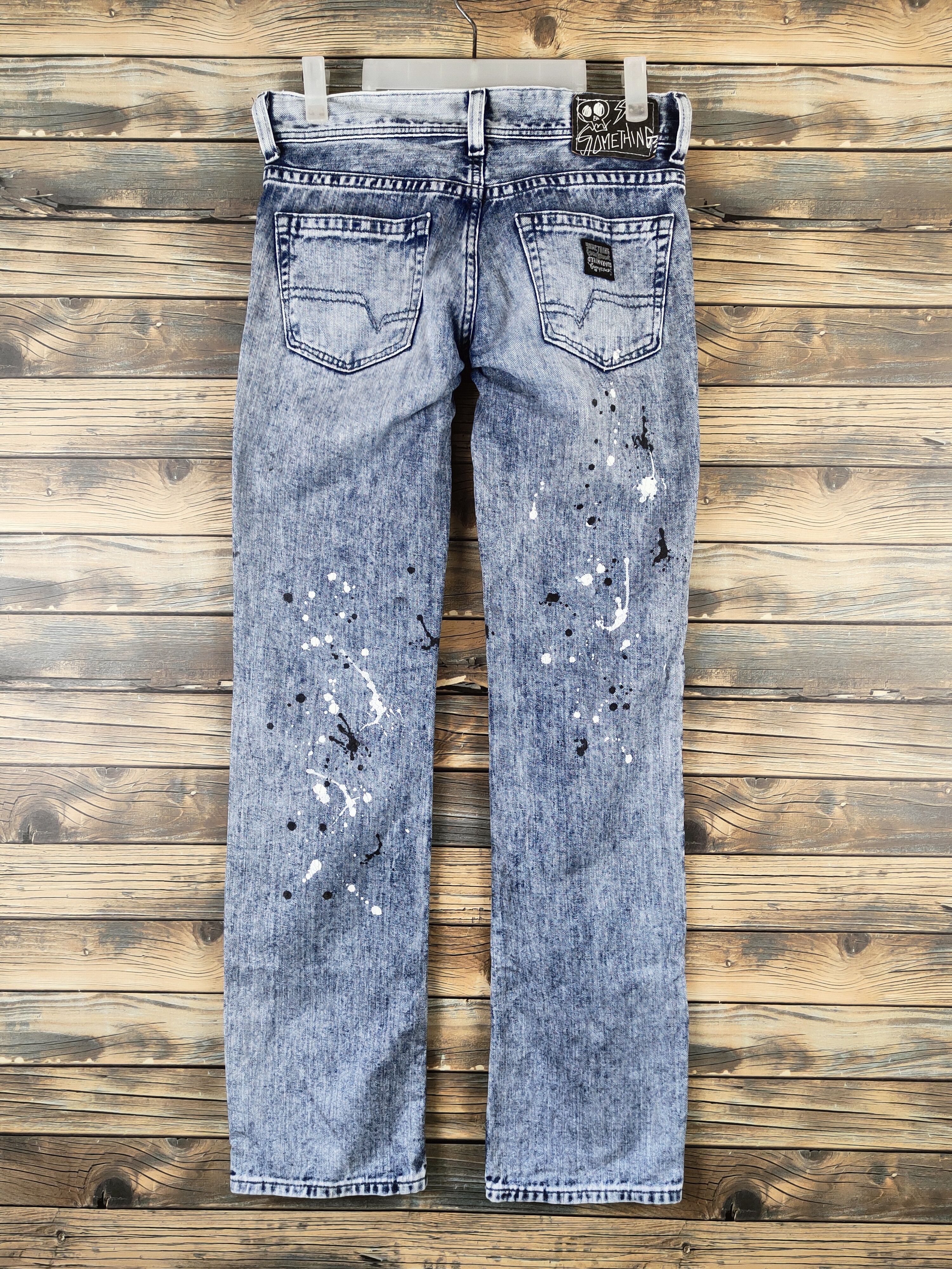 Edwin DL Something-Edwin Blue Distressed Ripped Jeans #46-105 Size 29" - 7 Thumbnail