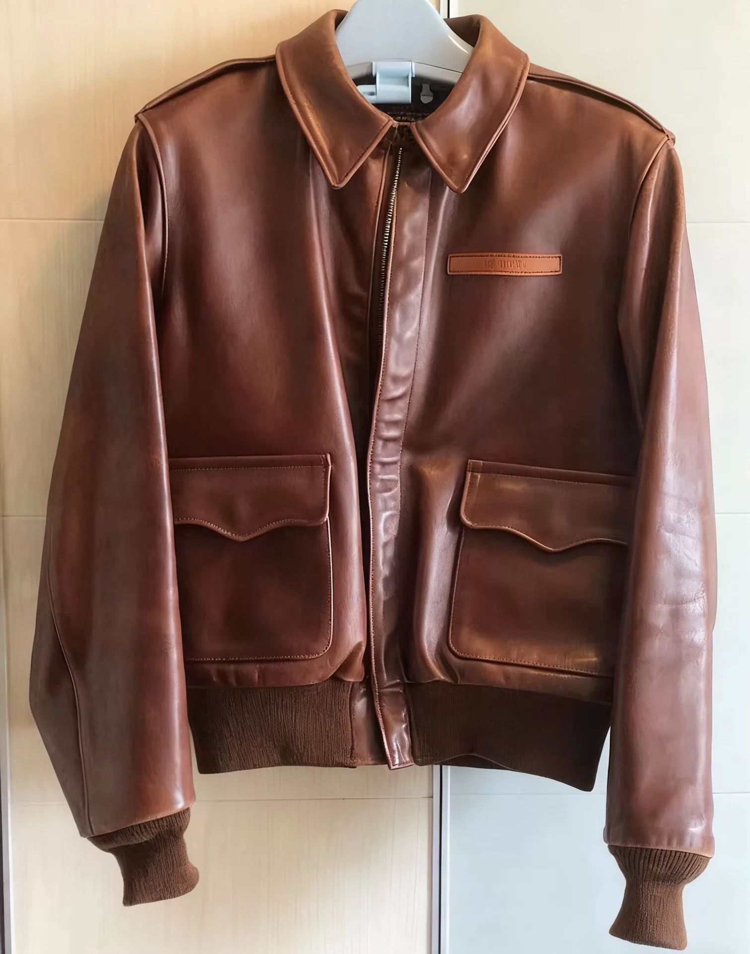 The Real McCoy's The Real McCoy's A-2 Flight Jacket Brown Leather Size US M / EU 48-50 / 2 - 1 Thumbnail