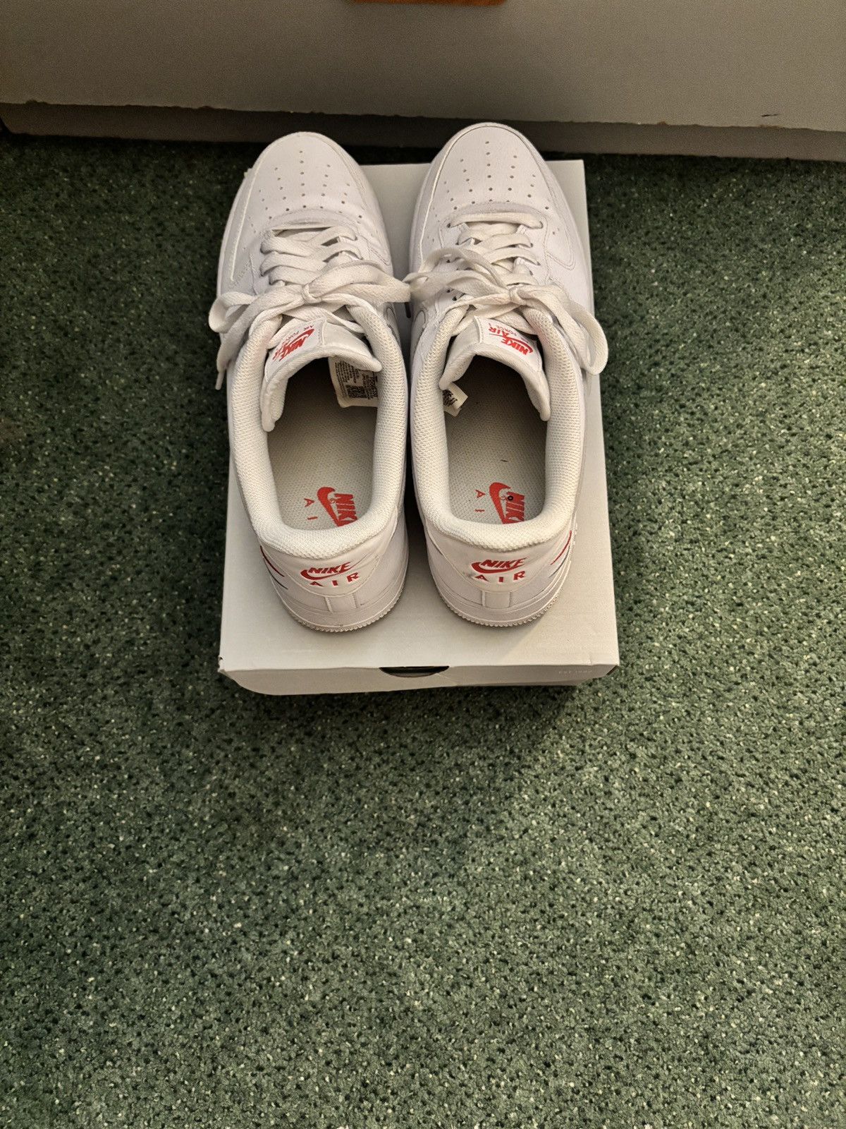 Nike Air Force 1 ‘07 ‘Double Swoosh - White Picante’ Size US 12 / EU 45 - 4 Thumbnail