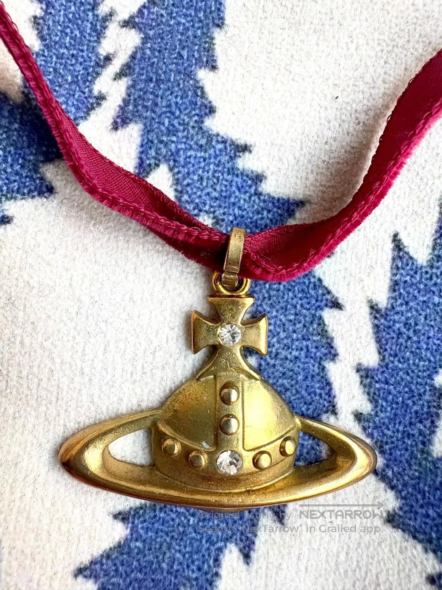 Vivienne Westwood Vivienne Westwood Gold Saturn Pendant Choker. Size ONE SIZE - 2 Thumbnail