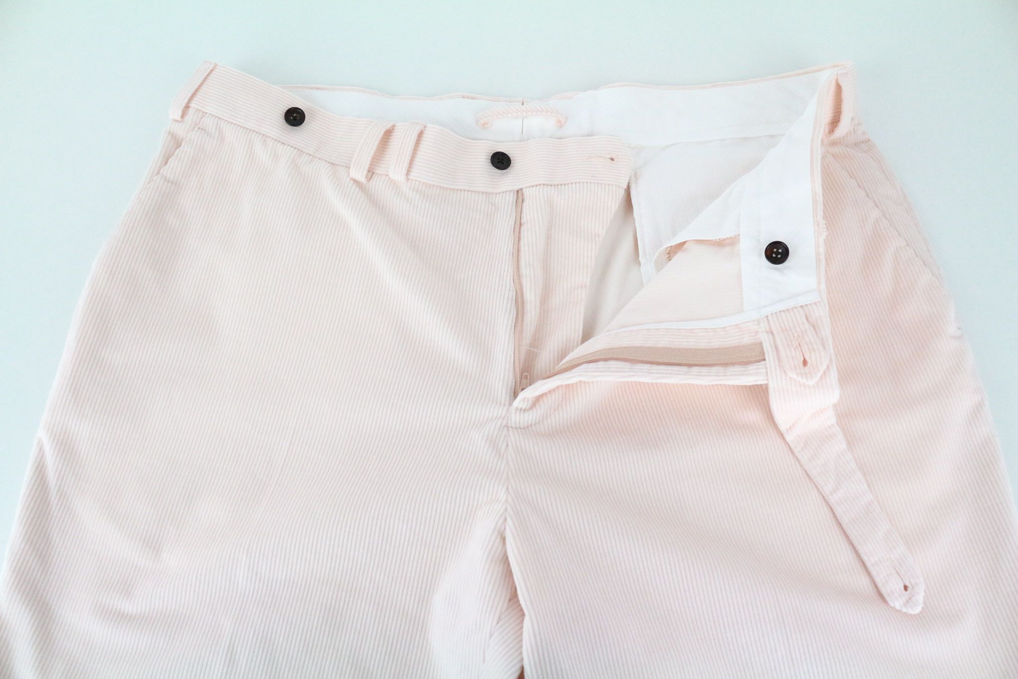 Suitsupply BLAKE UK48R Pink Cotton Pleated Corduroy 72698 Size 48R - 3 Thumbnail