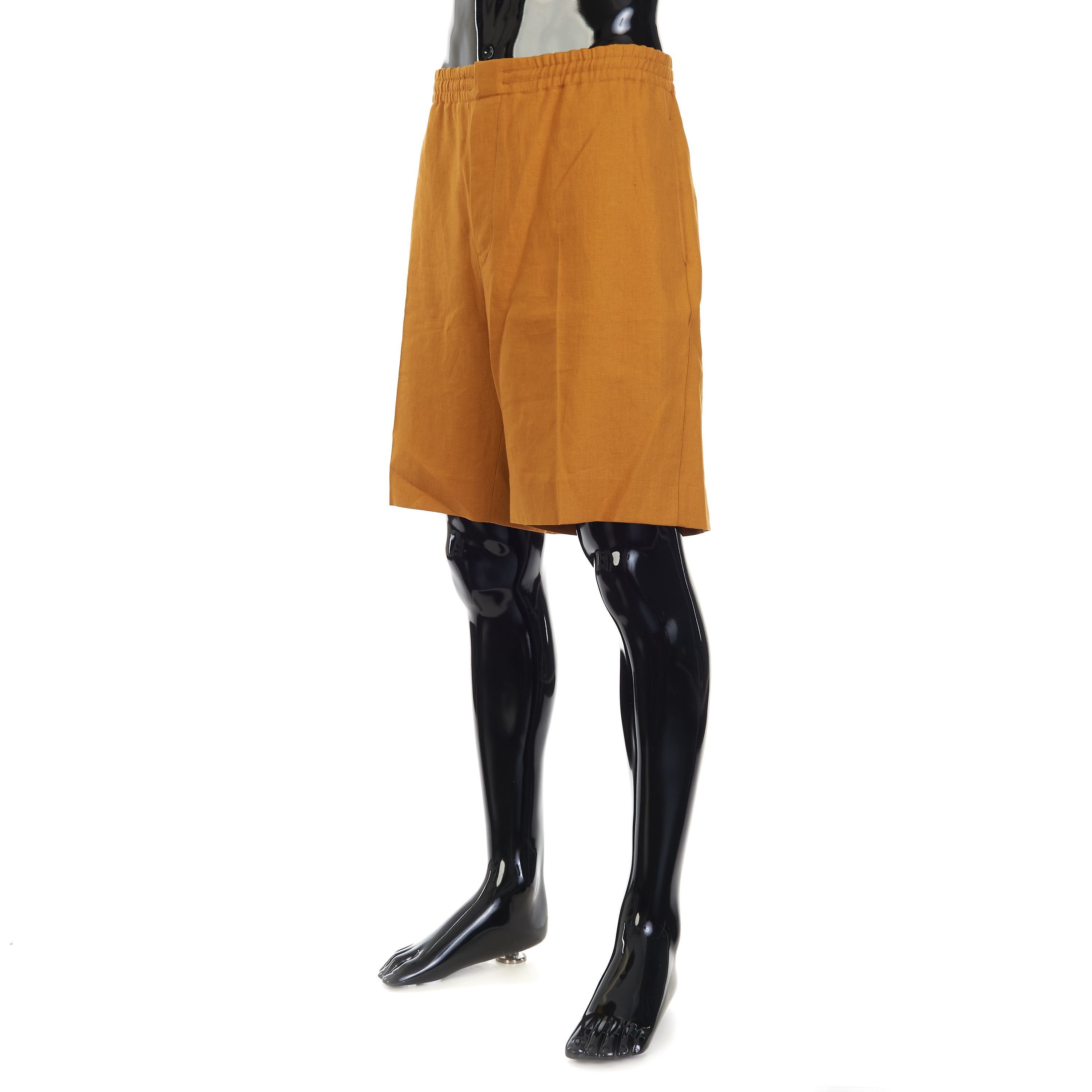 Ermenegildo Zegna Ochre Oasi Lino Shorts Size US 38 / EU 54 - 2 Thumbnail
