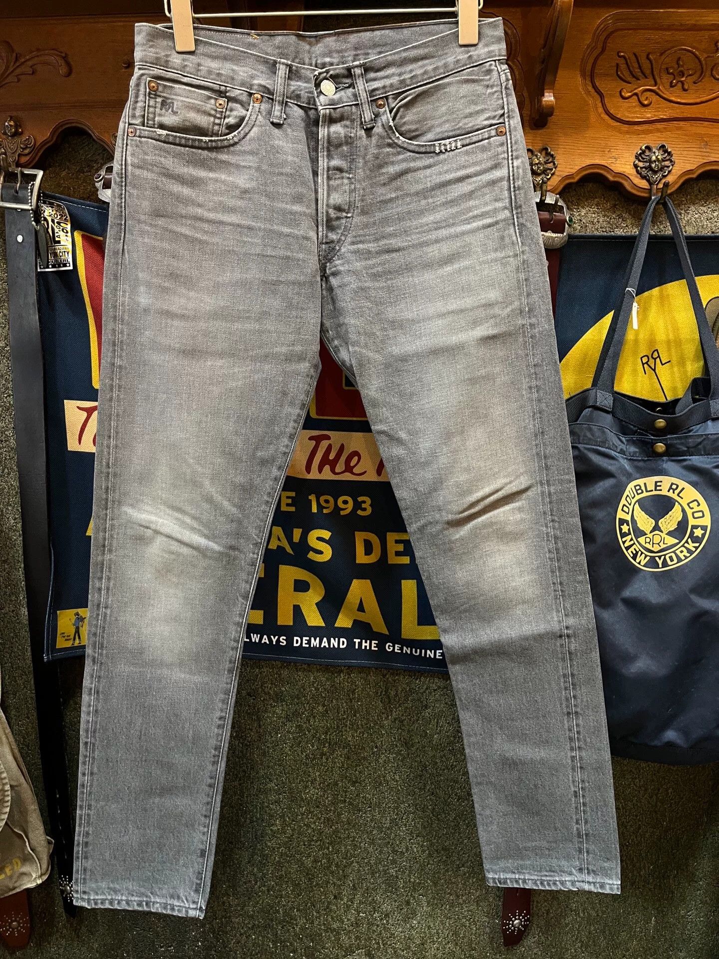 RRL Ralph Lauren gray denim jeans by rrl Ralph Lauren Size US 29 - 1 Thumbnail