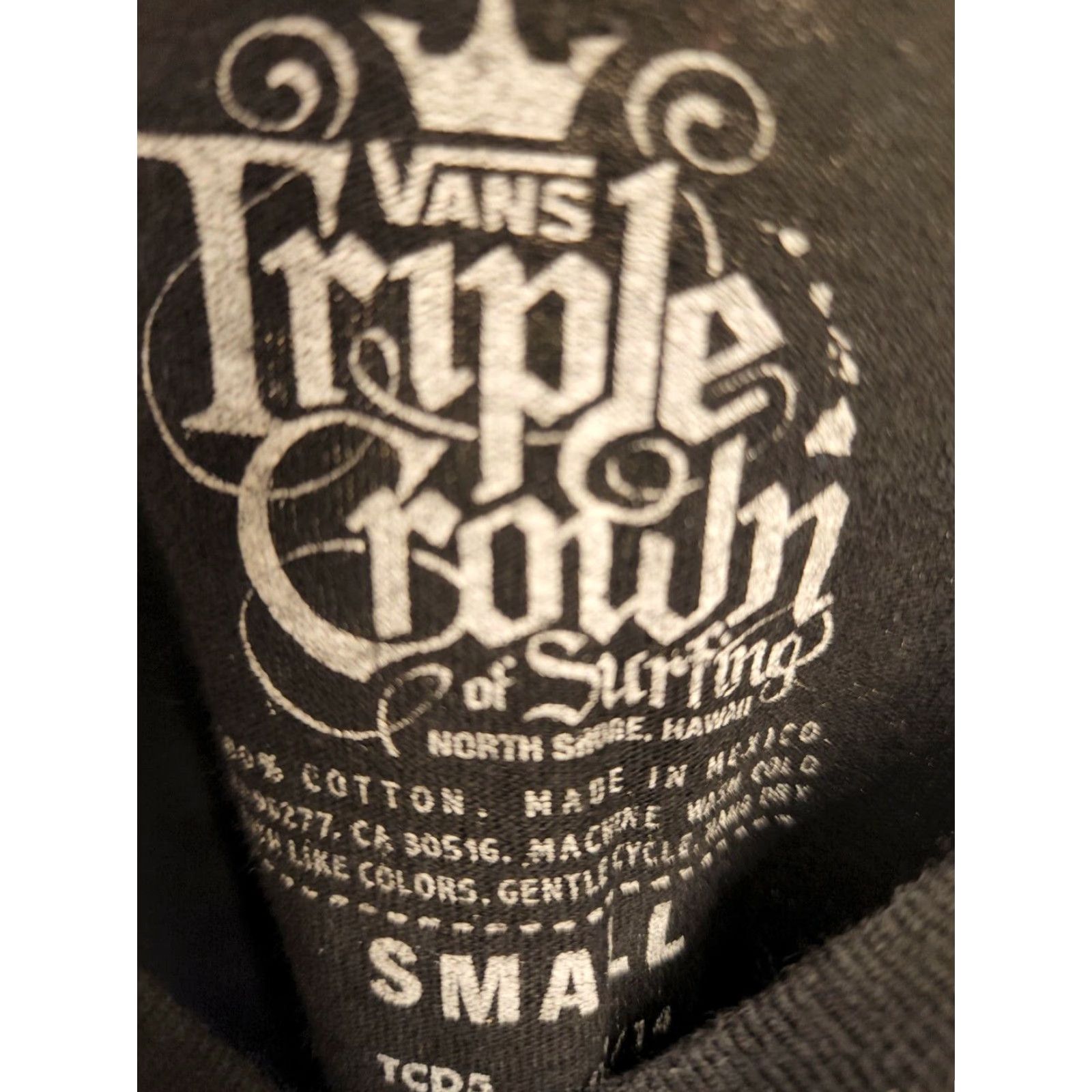 Vans Vans Mens S LS T Shirt Triple Crown of Surfing 2014 Hawaii Double Sided Distress Size US S / EU 44-46 / 1 - 4 Thumbnail