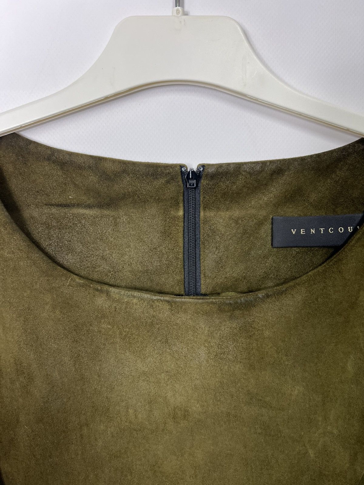 Vintage Luxury Designer Ventcouvert Leather Midi Dress Size FR 42 Size M / US 6-8 / IT 42-44 - 7 Thumbnail