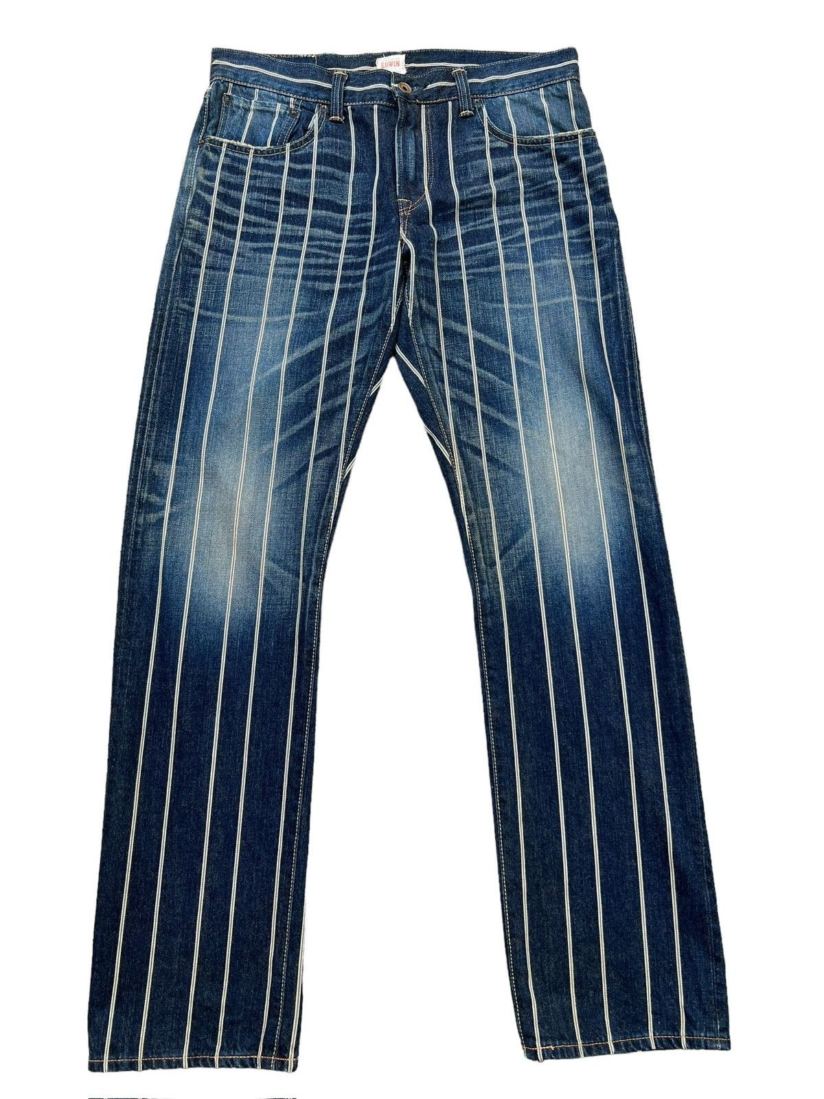 Edwin Rare🔥 Vintage Edwin 505ZXX Selvedge Denim Jeans 34x34 Size US 34 / EU 50 - 2 Thumbnail