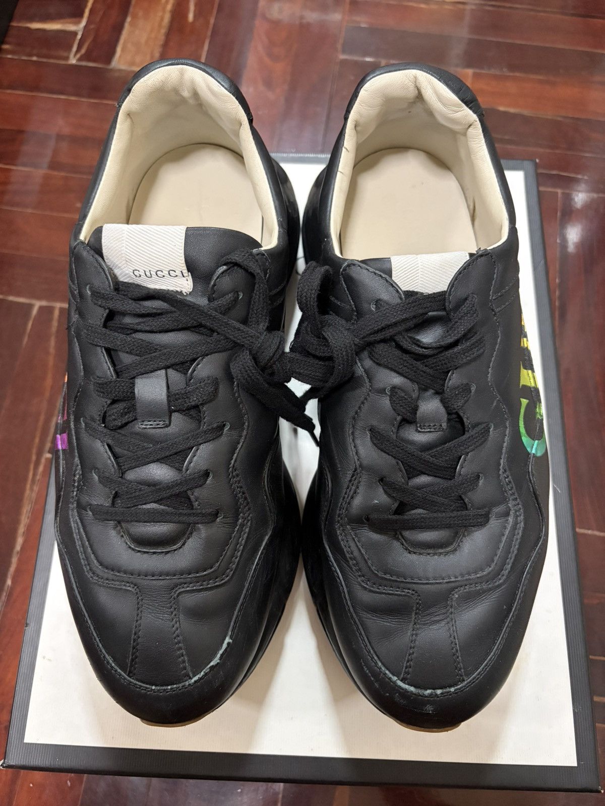 Gucci Gucci Rhyton Leather Sneakers Size US 10 / EU 43 - 2 Thumbnail