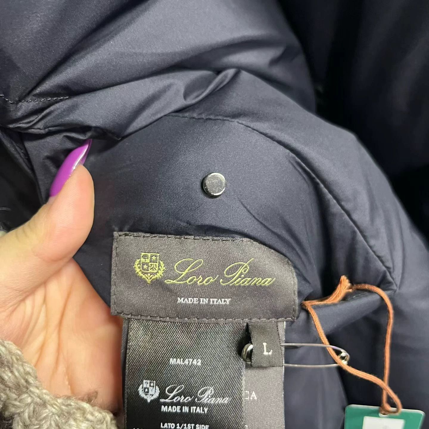 Loro Piana navy blue reversible down jacket from loro piana Size US L / EU 52-54 / 3 - 3 Thumbnail