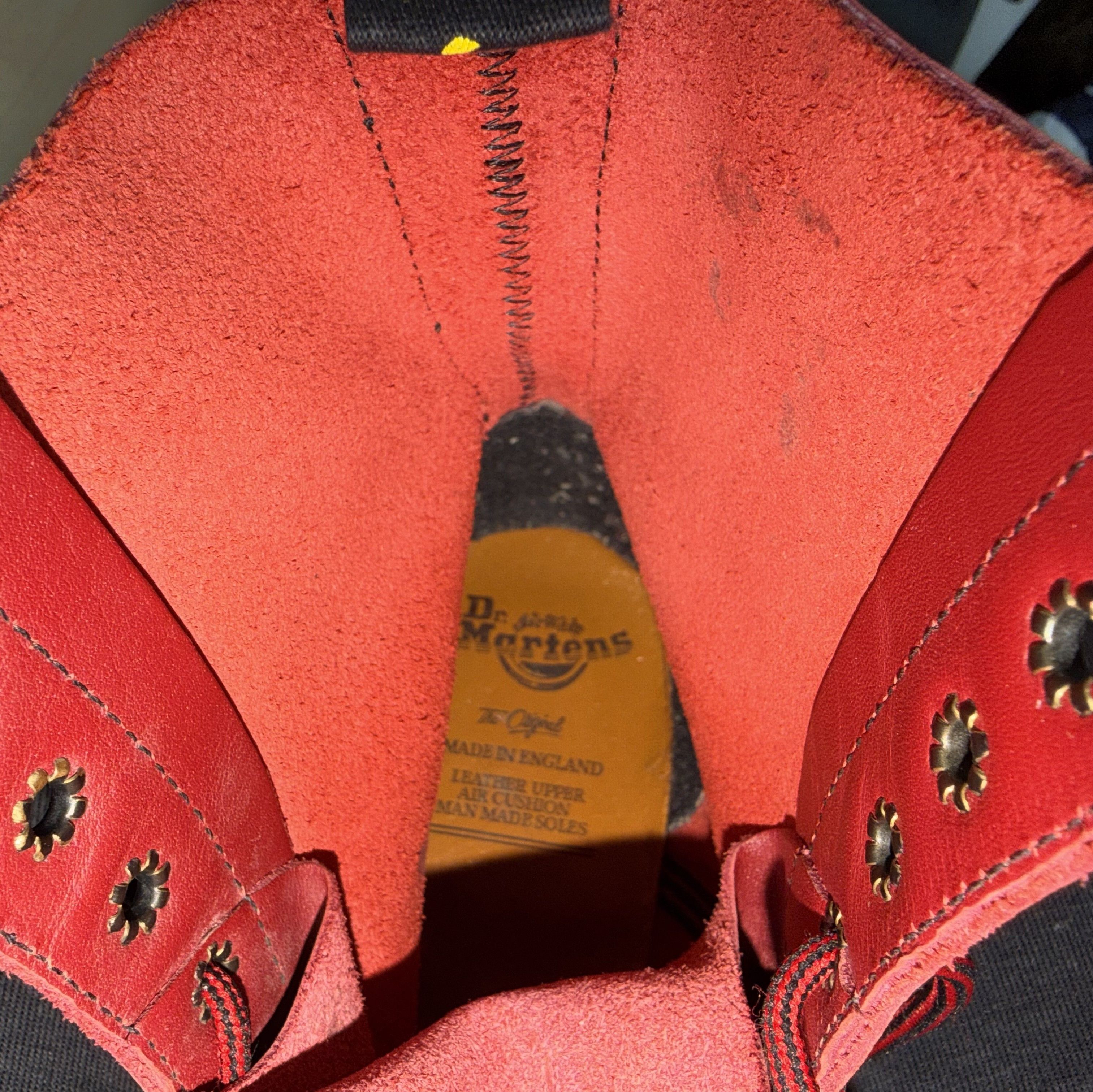 Dr. Martens Dr MARTENS Y552 Cherry Red Made In England Leather Boots Size US 7 / IT 37 - 24 Thumbnail