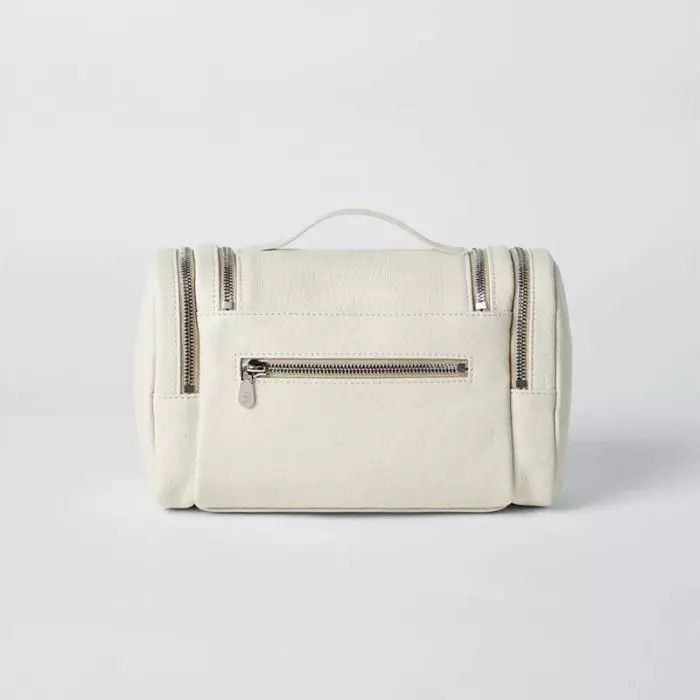 Brunello Cucinelli o1la1rc1a0425 Size: OS/Leather Beauty Case in White Size ONE SIZE - 2 Thumbnail