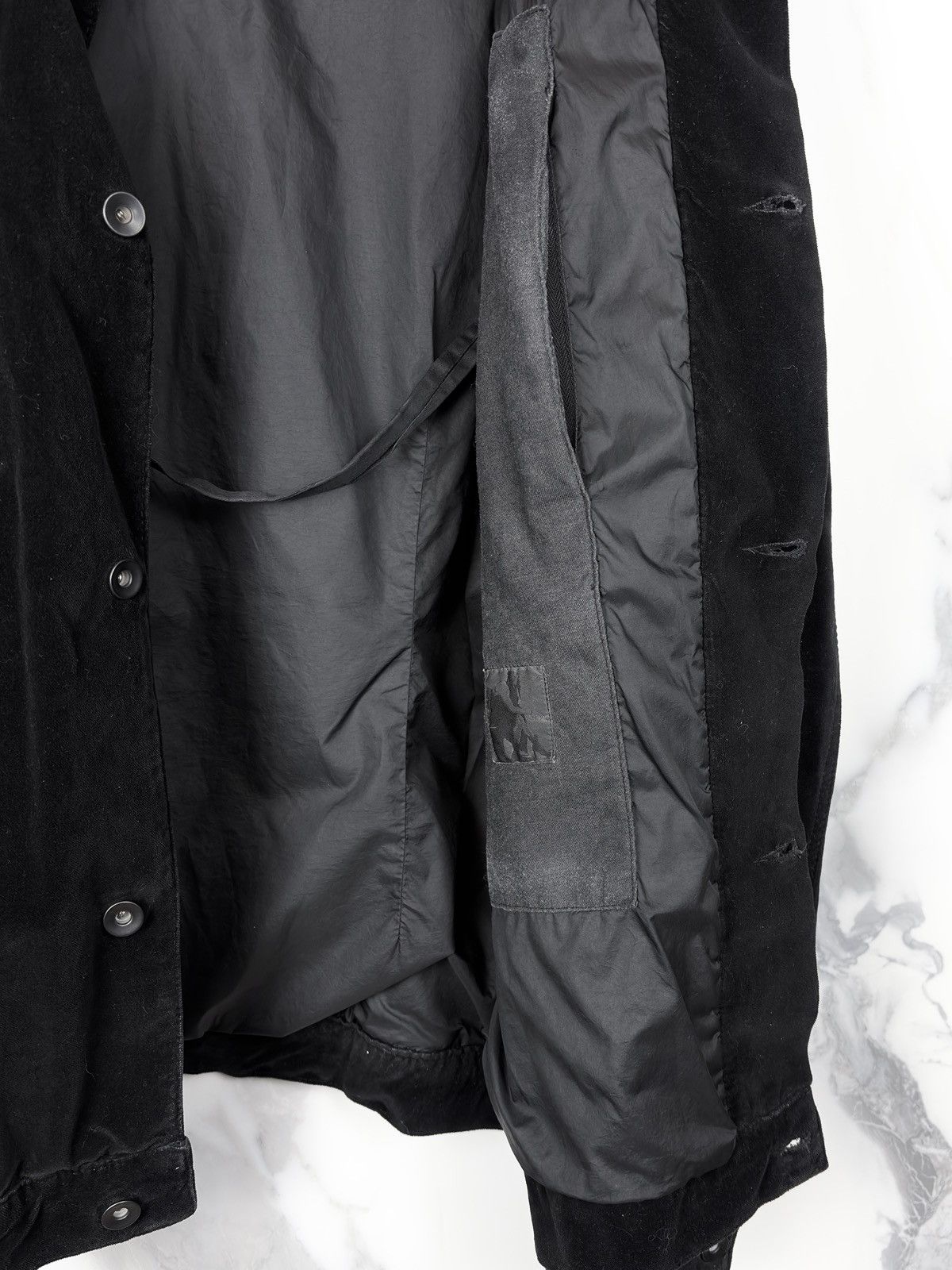 Rick Owens FW08 Rick Owens Stag Velvet Cargo Pocket Denim Jacket Size US M / EU 48-50 / 2 - 6 Thumbnail