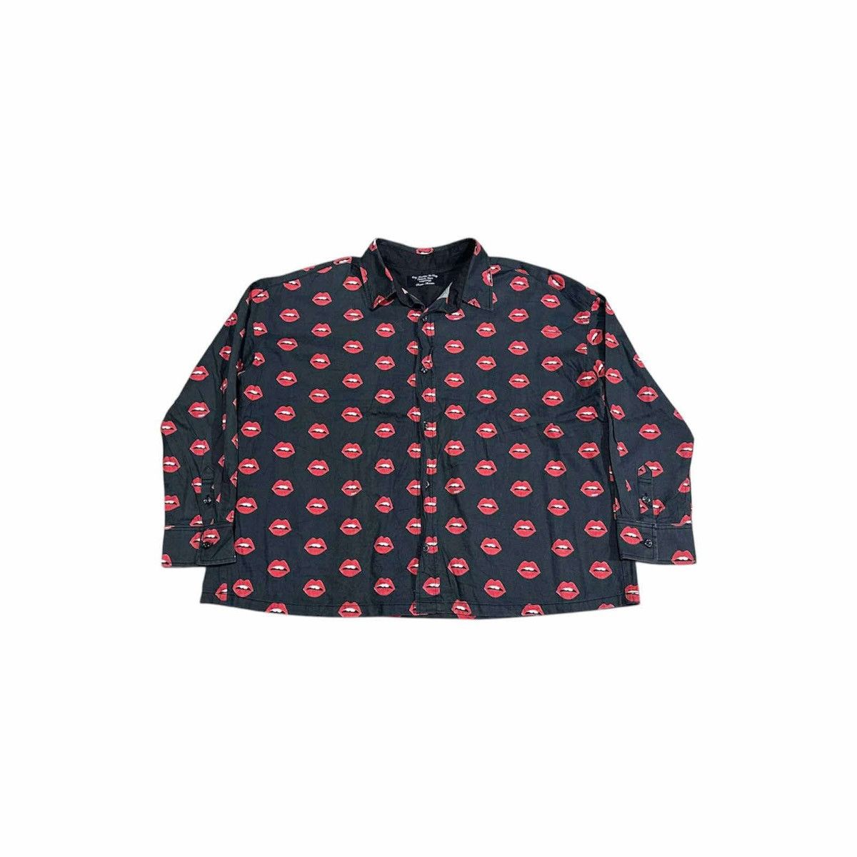 Hysteric Glamour × Japanese Brand × Seditionaries 🔥Sick Y2K RNA Inc Shirt Lips Overprinted Size US M / EU 48-50 / 2 - 2 Thumbnail