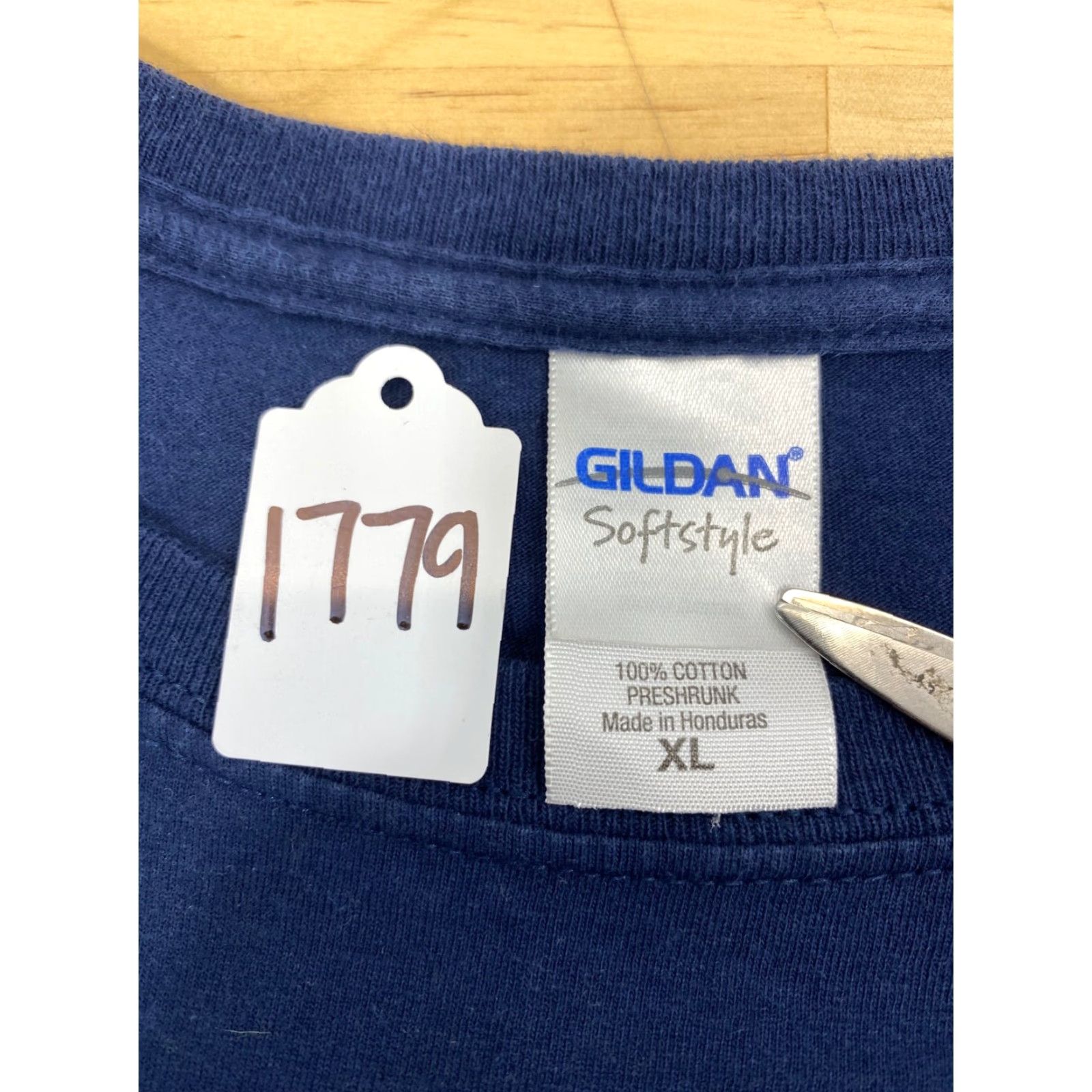 Gildan Gildan T-Shirt Short Sleeve Crew Neck Blue XL Men Mario Thor Graphic Pattern Solid 1779 Nerv? Size US XL / EU 56 / 4 - 4 Thumbnail
