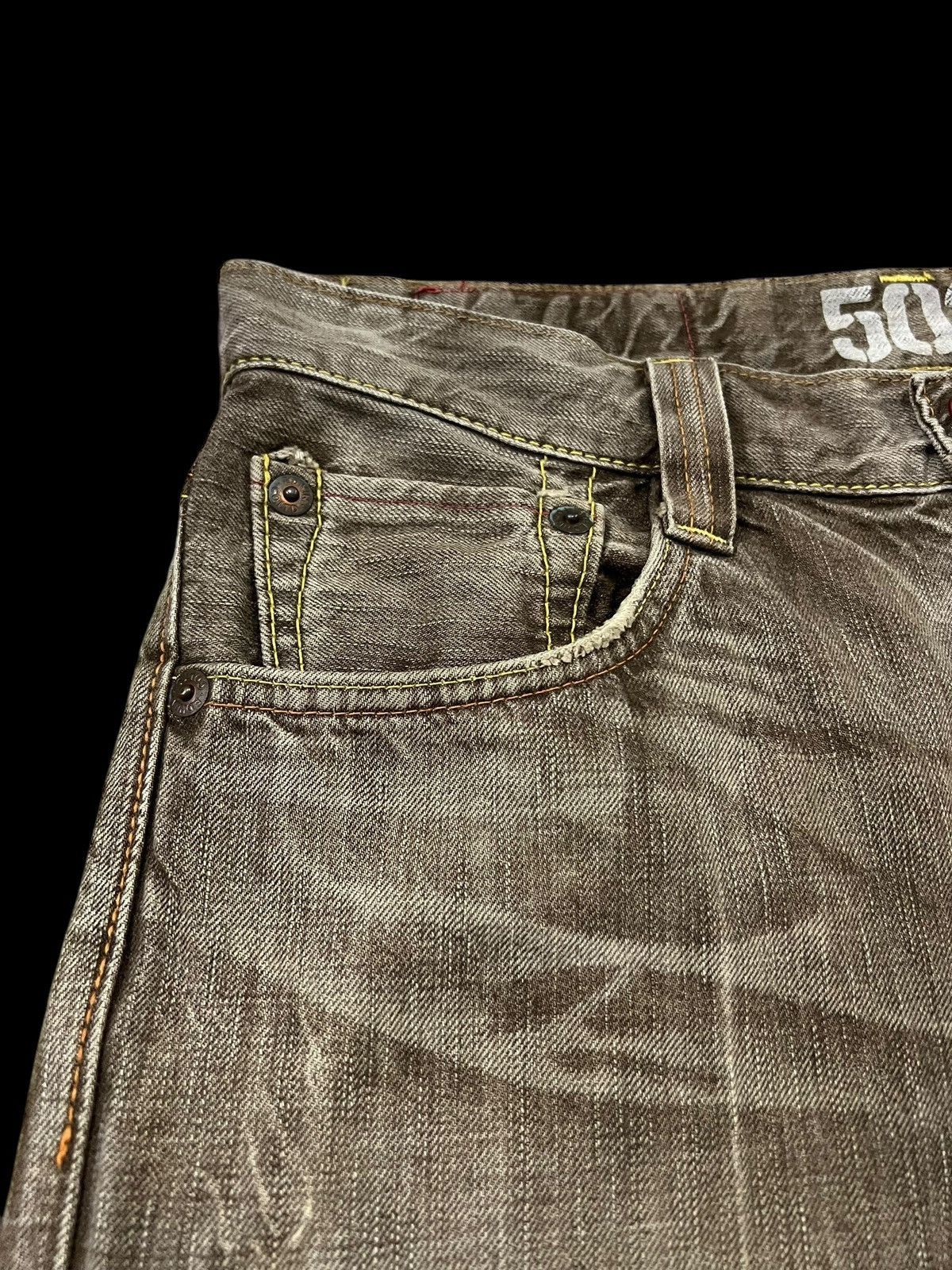 Edwin 💥FLARE💥VINTAGE EDWIN 503 BLUE TRIP FADED DENIM VERY RARE Size US 33 - 5 Thumbnail