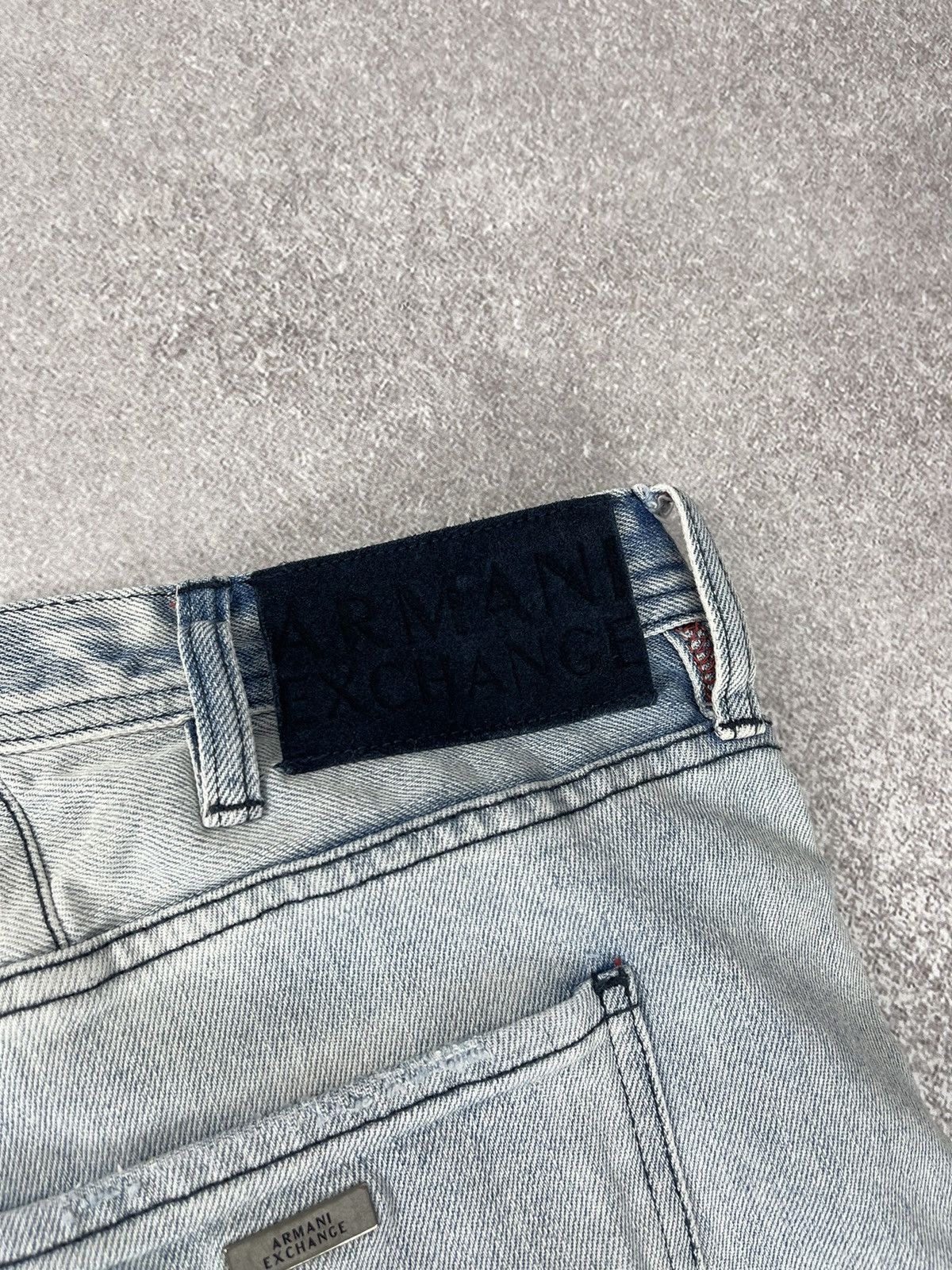 Armani × Armani Exchange Armani Exchange J13 Slim Distressed Denim Jeans Size US 40 / EU 56 - 14 Thumbnail